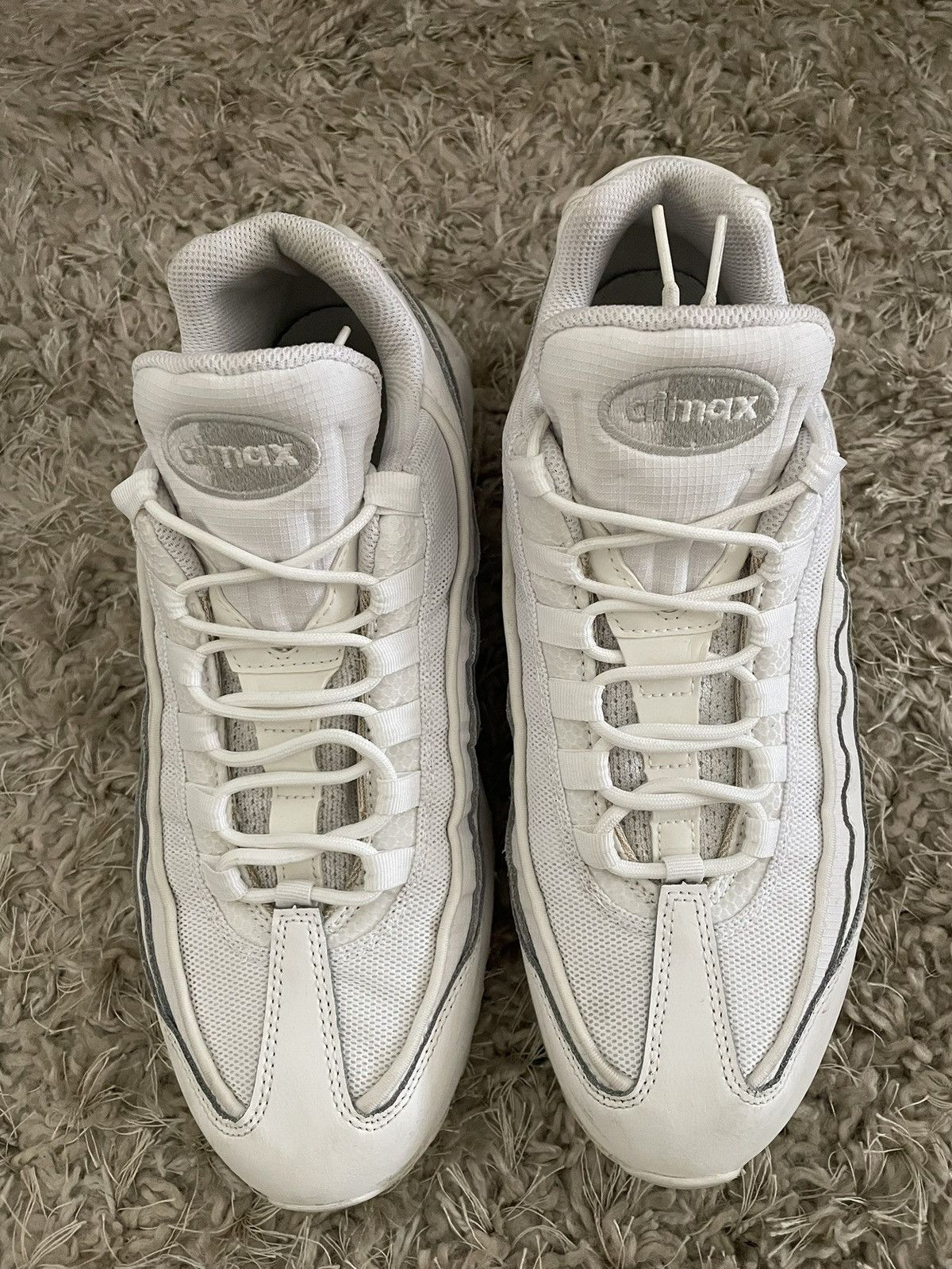 Nike Nike Air Max 95 Triple White Size US 11 / EU 44 - 5 Thumbnail