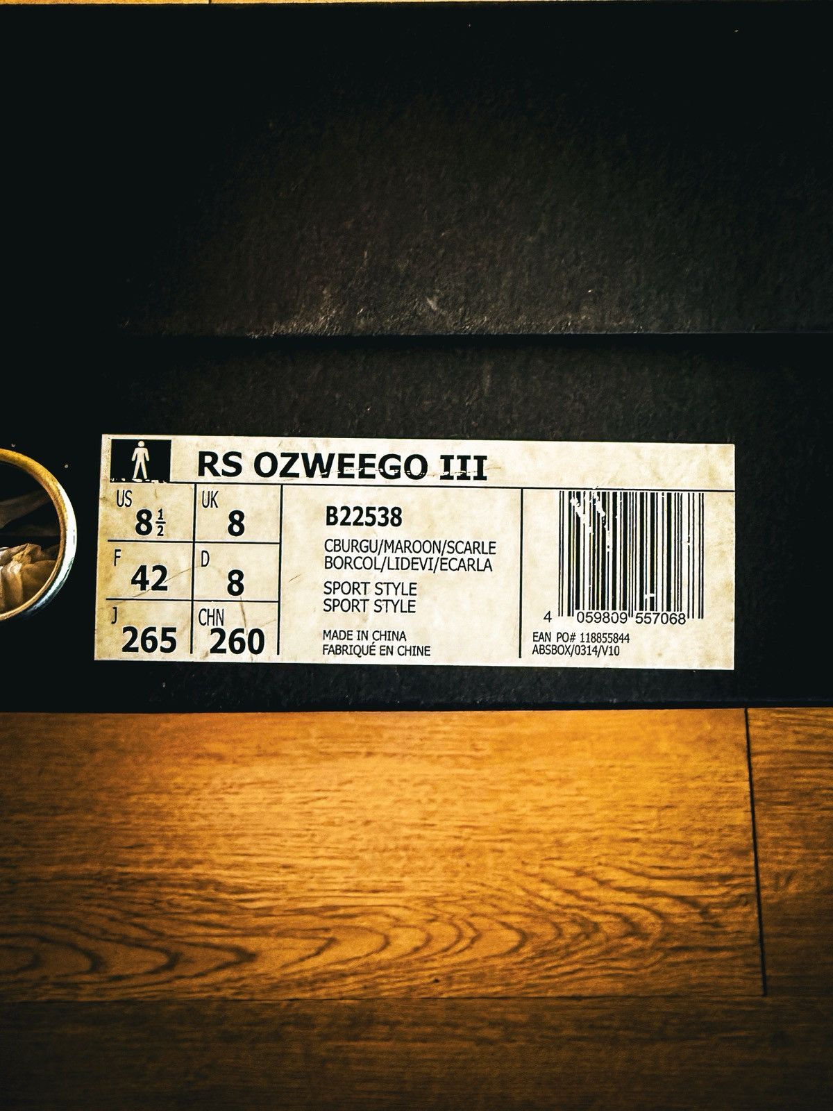 Raf Simons Raf Simons x adidas Ozweego III Burgundy Size US 8.5 / EU 41-42 - 7 Thumbnail