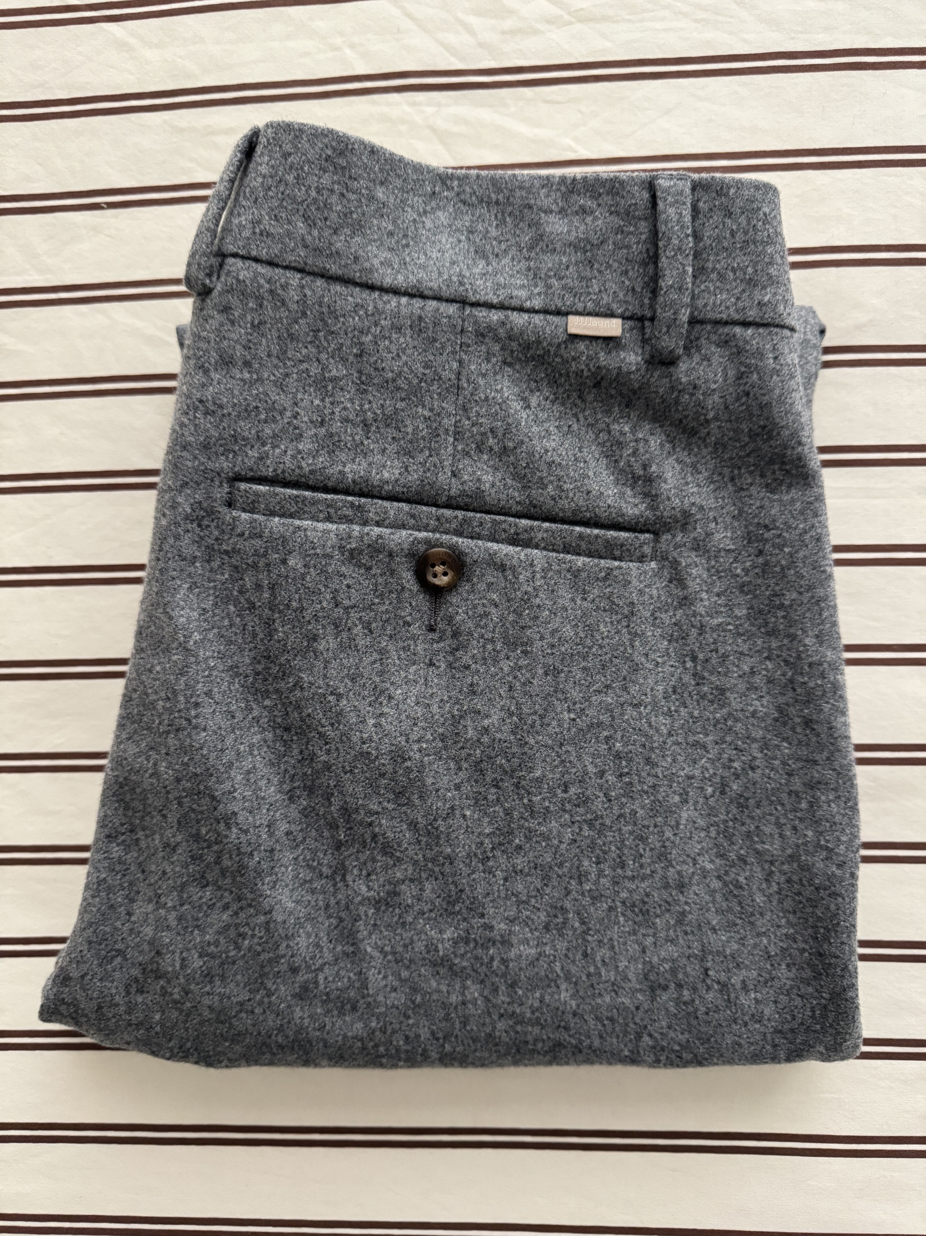 JJJJound Slim Gray Wool Trousers Size US 31 - 4 Thumbnail