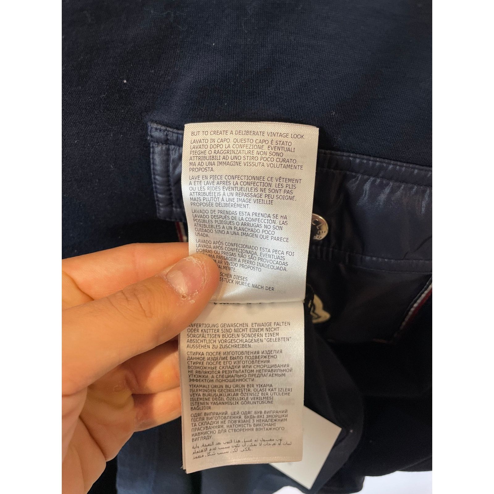 Moncler Moncler Navy Pocket Tee Used XXXL Size US XXL / EU 58 / 5 - 7 Thumbnail