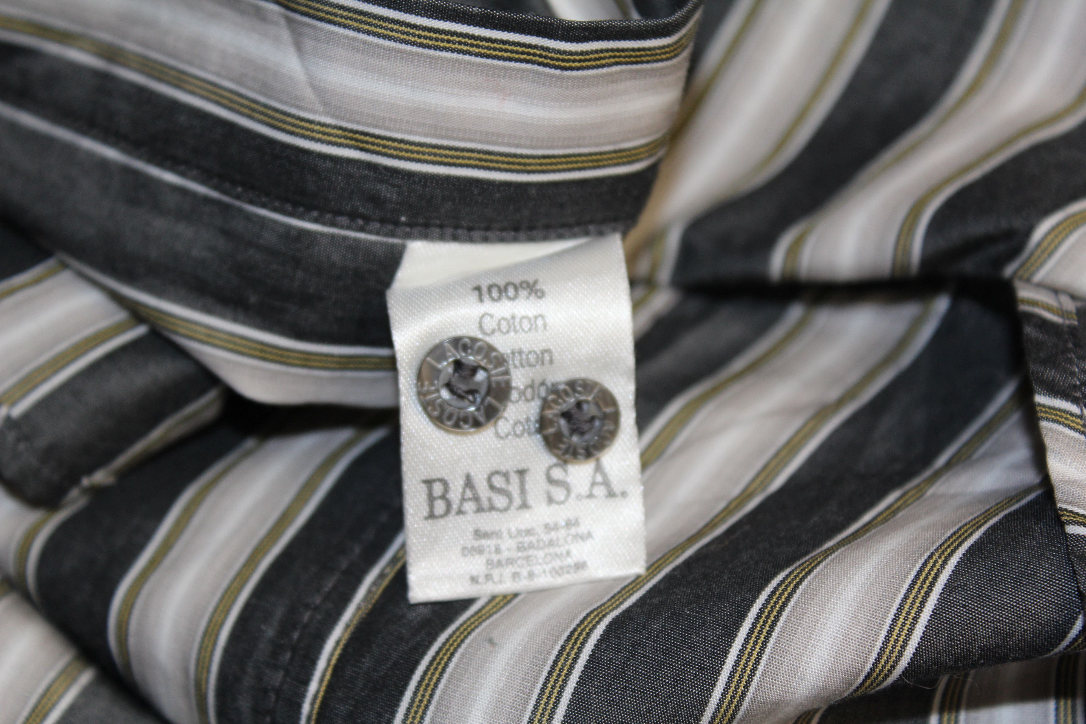 Lacoste Mens LACOSTE Long Sleeve Striped Shirt Top Size 2XL Size US XXL / EU 58 / 5 - 10 Thumbnail