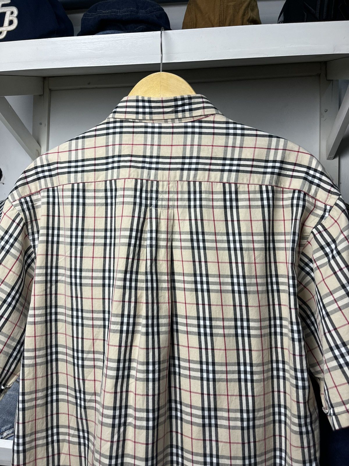 Burberry Vintage Burberry Novacheck Short Sleeve Button Up Shirt Size US L / EU 52-54 / 3 - 8 Thumbnail