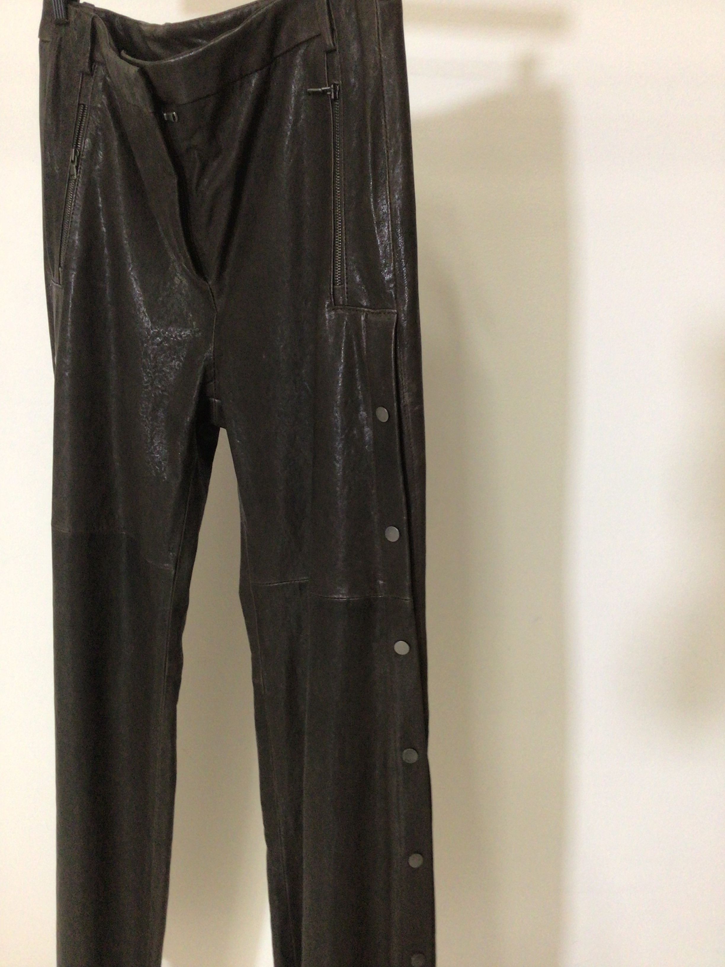Ilaria Nistri Ilaria Nistri Brown Leather Trousers Size 27" / US 4 / IT 40 - 2 Thumbnail