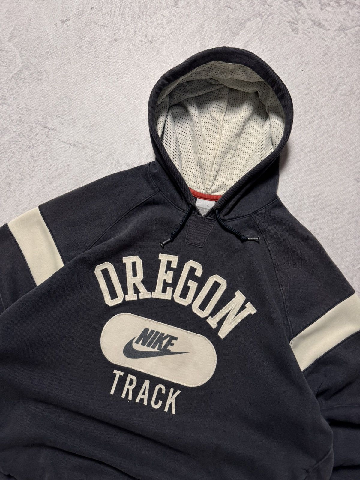 Nike × Vintage 00s Nike Vintage Big Logo Oversize Oregon Hoodie Y2K Size US L / EU 52-54 / 3 - 2 Thumbnail