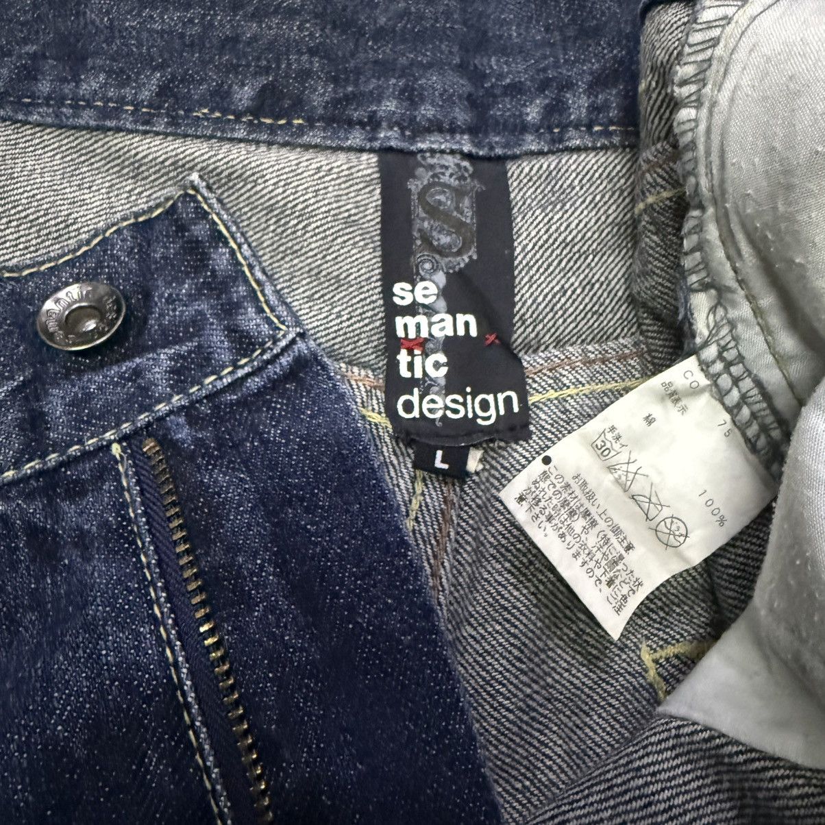 semanticdesign Semantic Design Japan Paint Splatter Poems Flare Jeans Size US 30 / EU 46 - 10 Thumbnail
