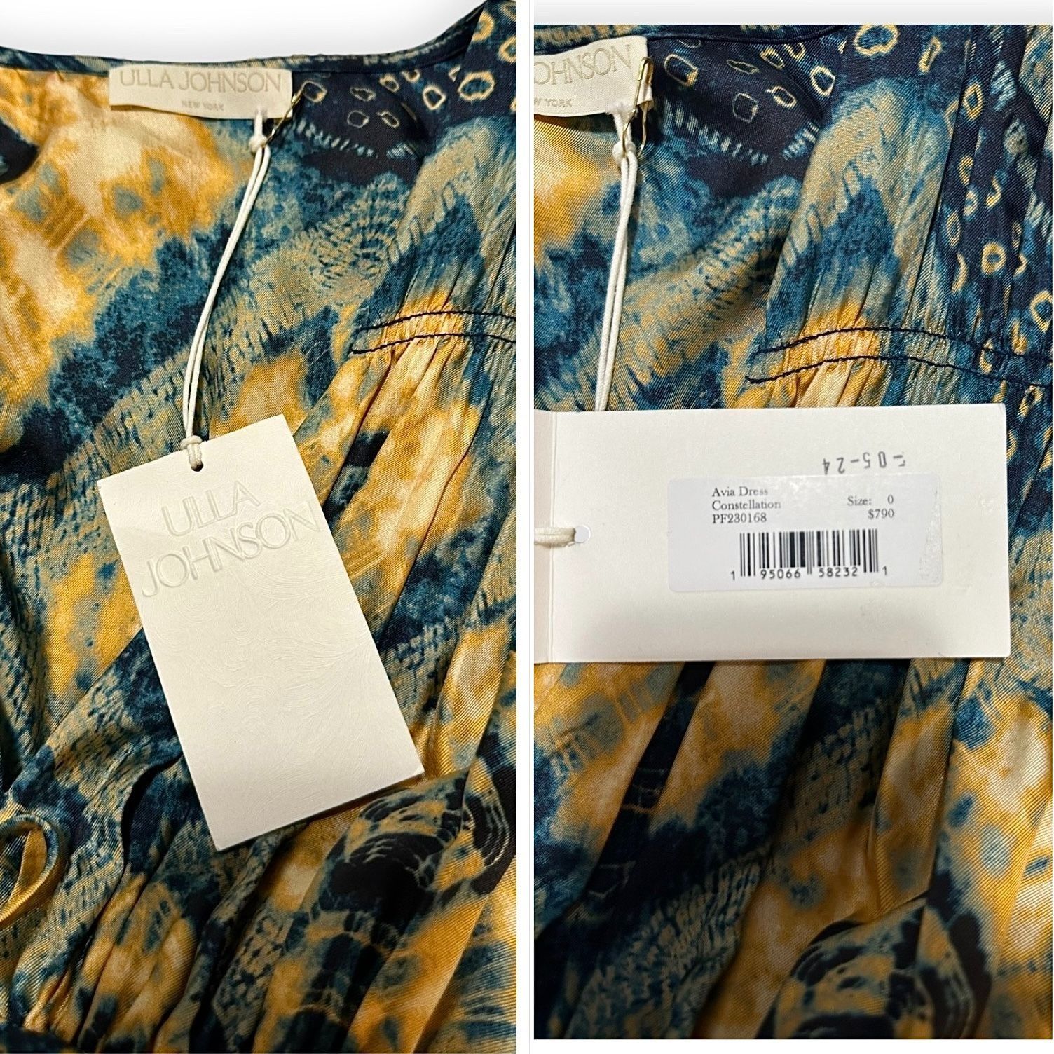 Ulla Johnson Ulla Johnson Avia Dress, Silk Midi Dress, Size 0, NWT Size XS / US 0-2 / IT 36-38 - 3 Thumbnail