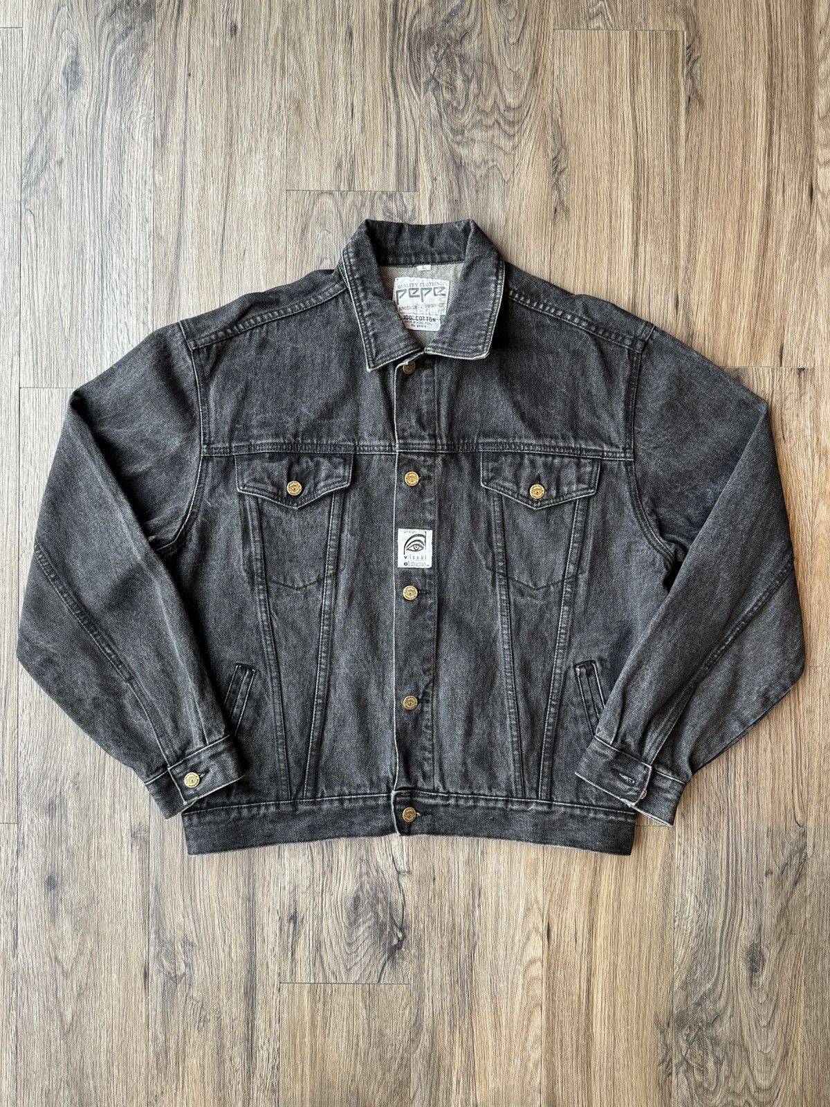 Pepe Jeans Vintage Pepe Denim Jacket Reworked 1988 Artwear Rob Shepherd Size US L / EU 52-54 / 3 - 5 Thumbnail
