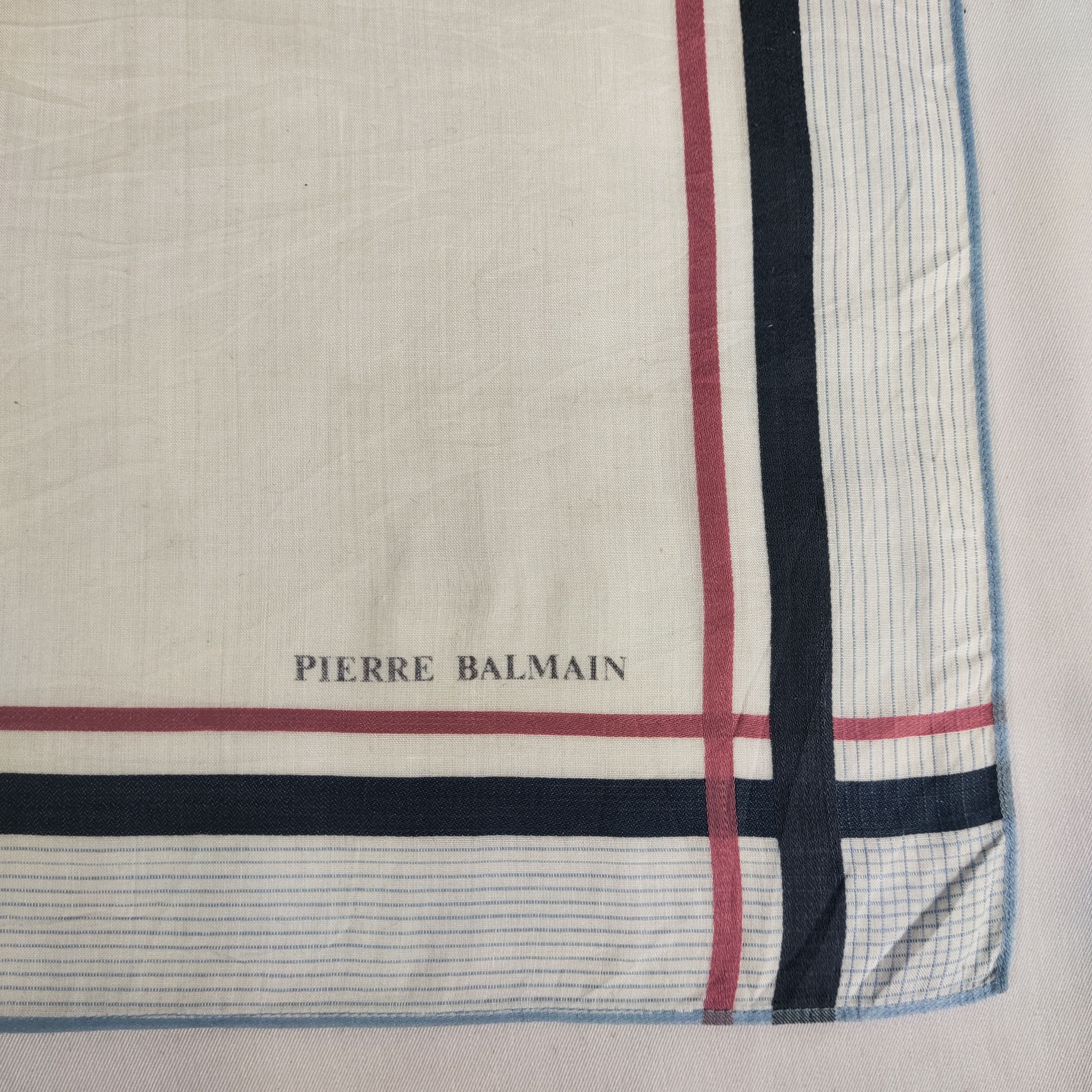 Pierre Balmain × Vintage Pierre Balmain Handkerchief / Neckerchief / Bandana FZ092 Size ONE SIZE - 5 Thumbnail