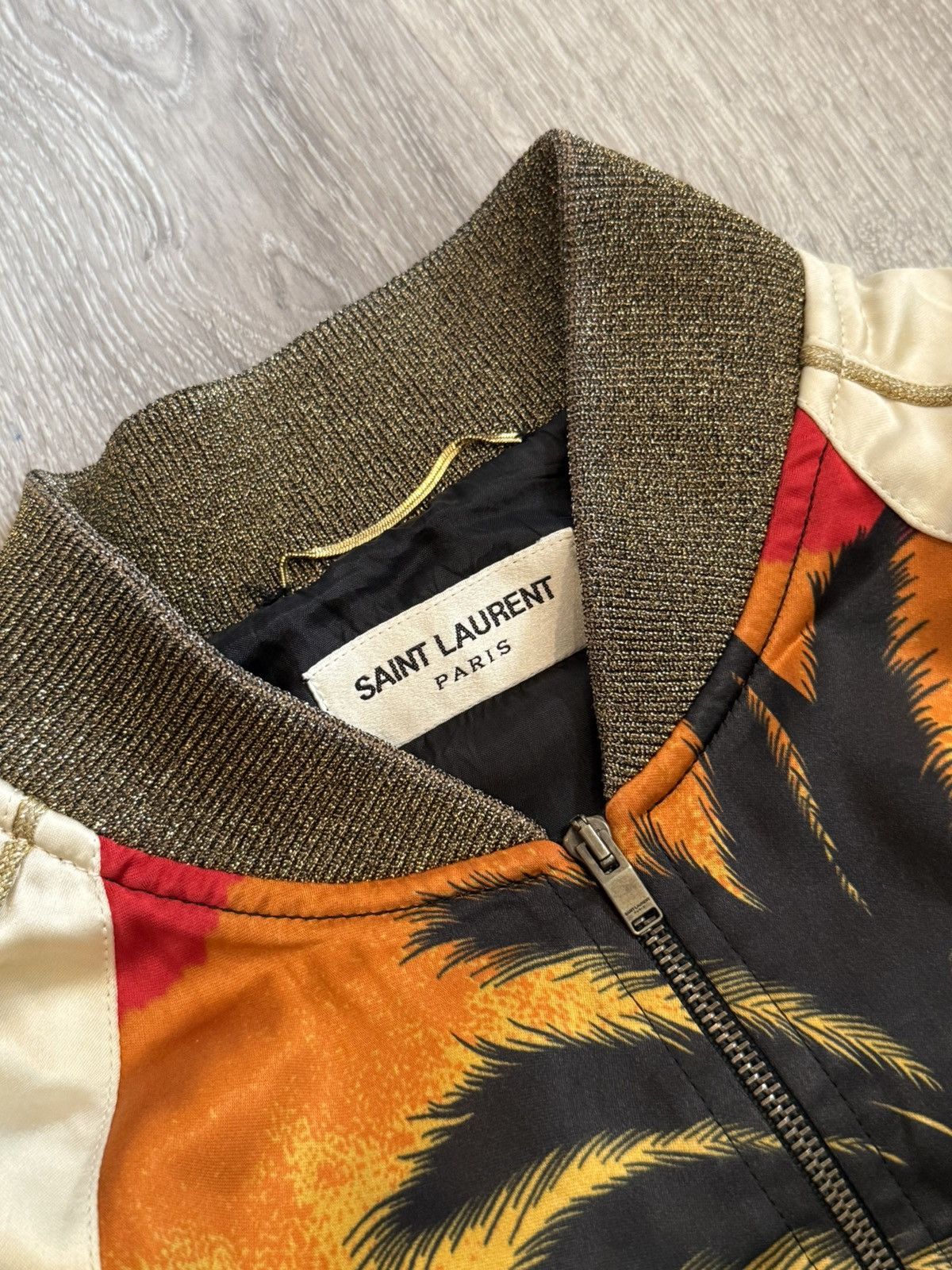 Saint Laurent Paris Saint Laurent palm tree bomber Size US XS / EU 42 / 0 - 3 Thumbnail