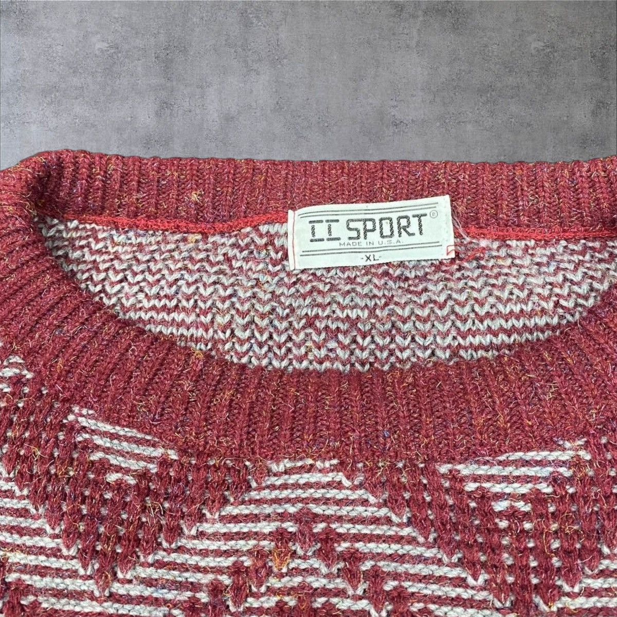 Vintage 1980s Vintage Maroon Sweater Size US XL / EU 56 / 4 - 3 Thumbnail