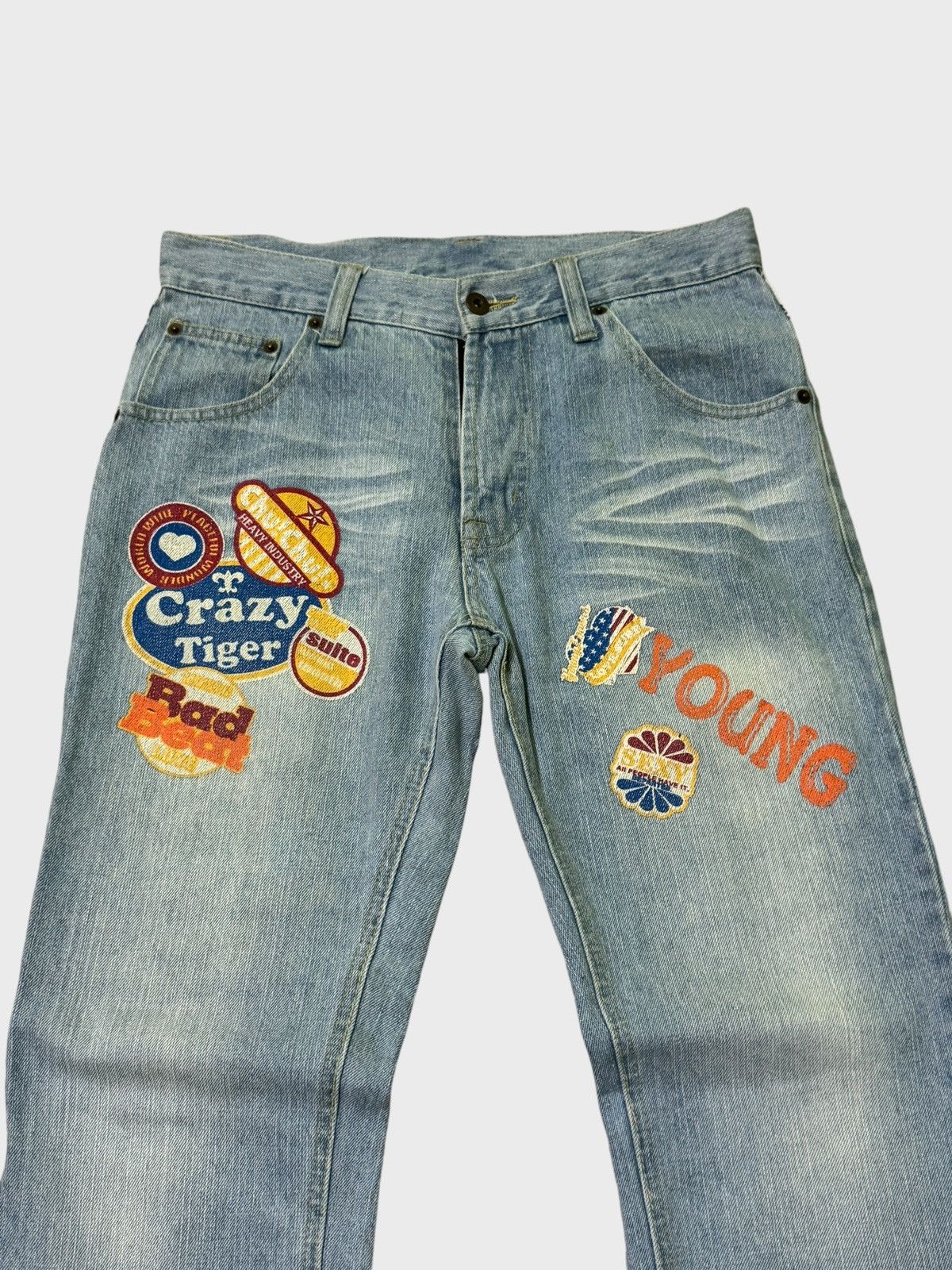Japanese Brand CLONE DEVGRU DESIGN PRINTED CLAWMARK DENIM Size US 30 / EU 46 - 3 Thumbnail
