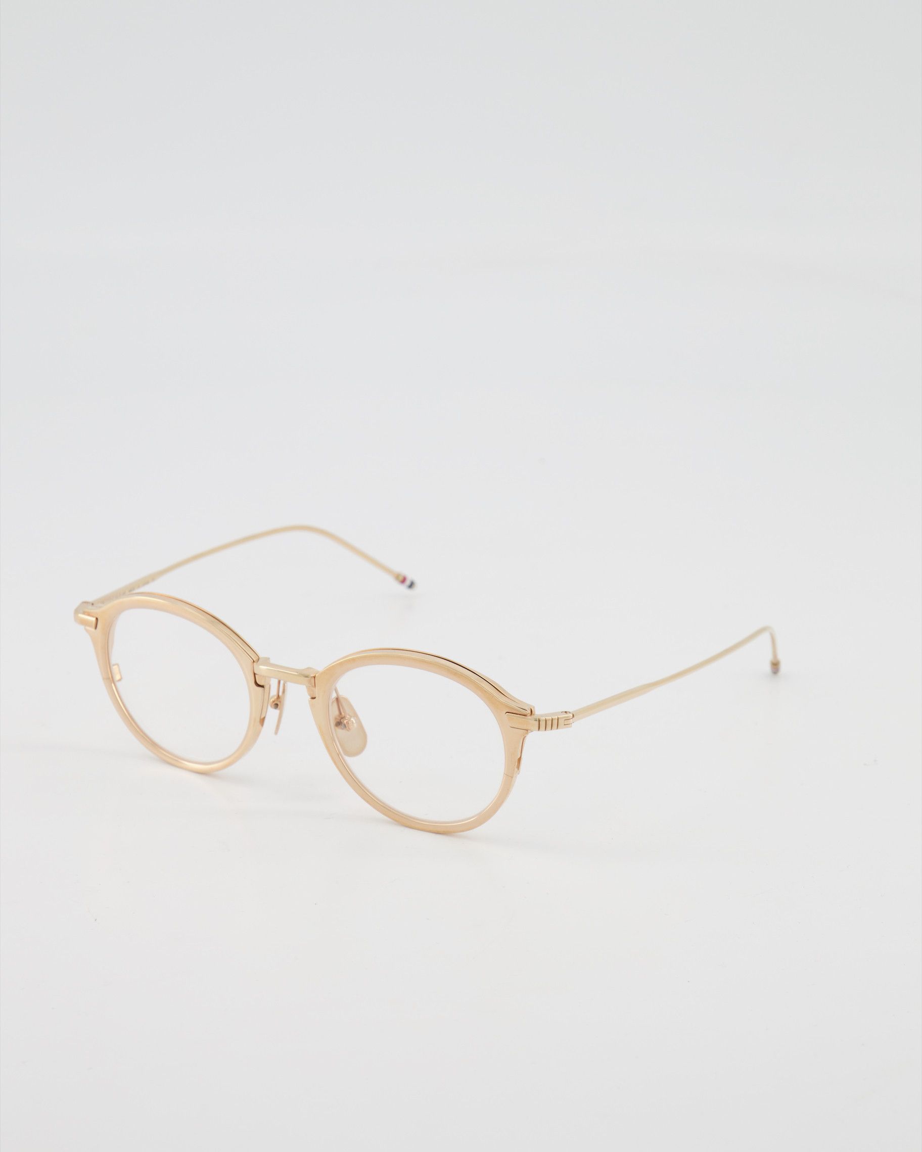 Thom Browne Thom Browne Yellow Gold Glasses Optical Frames | Grailed