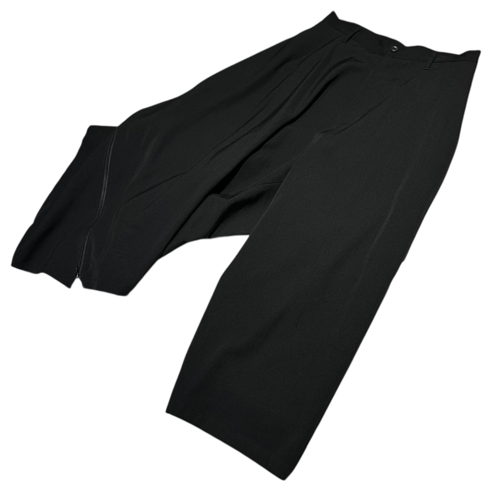 Yohji Yamamoto B Yohji Yamamoto - Zip Design Asymmetrical Pants Size US 32 / EU 48 - 7 Thumbnail