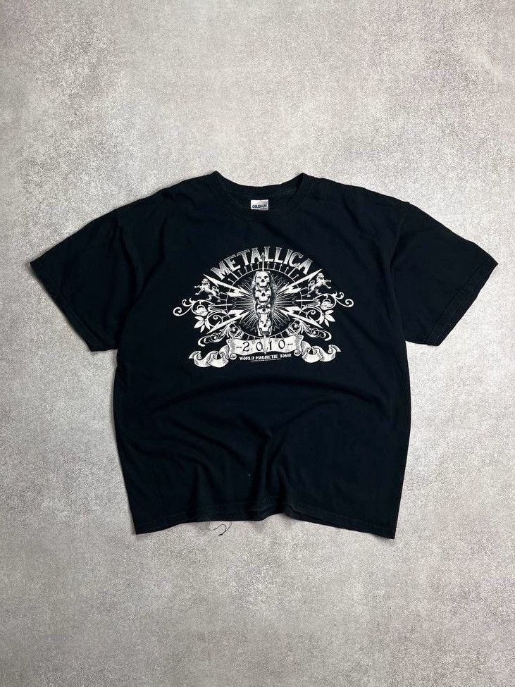 Metallica × Vintage Vintage Metallica World Magnetic Tour Boxy T-shirt XL Size US XL / EU 56 / 4 - 1 Thumbnail