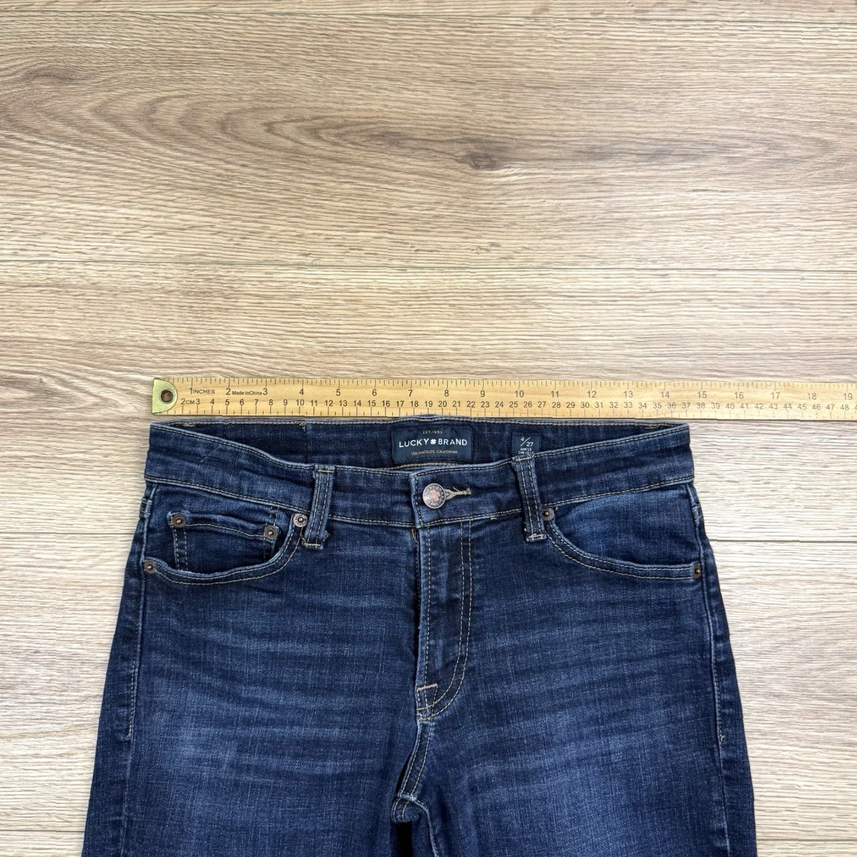 Lucky Brand Lucky Brand Sweet Straight Ankle Jeans Size 4 Blue Dark Stretch Women 29in Inseam Pants Mens? Size 27" / US 4 / IT 40 - 4 Thumbnail