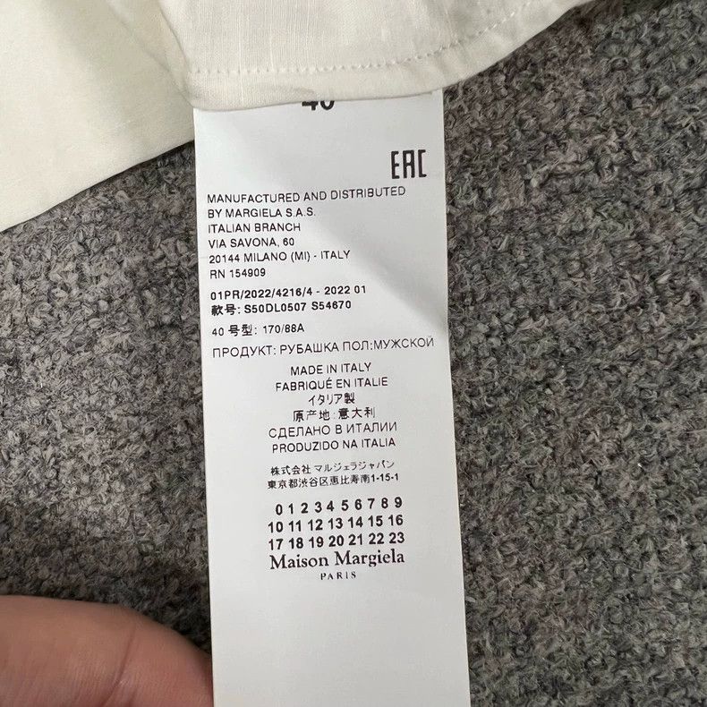 Maison Margiela Maison Margiela Cuban collar short-sleeved shirt Size US XXS / EU 40 - 6 Thumbnail