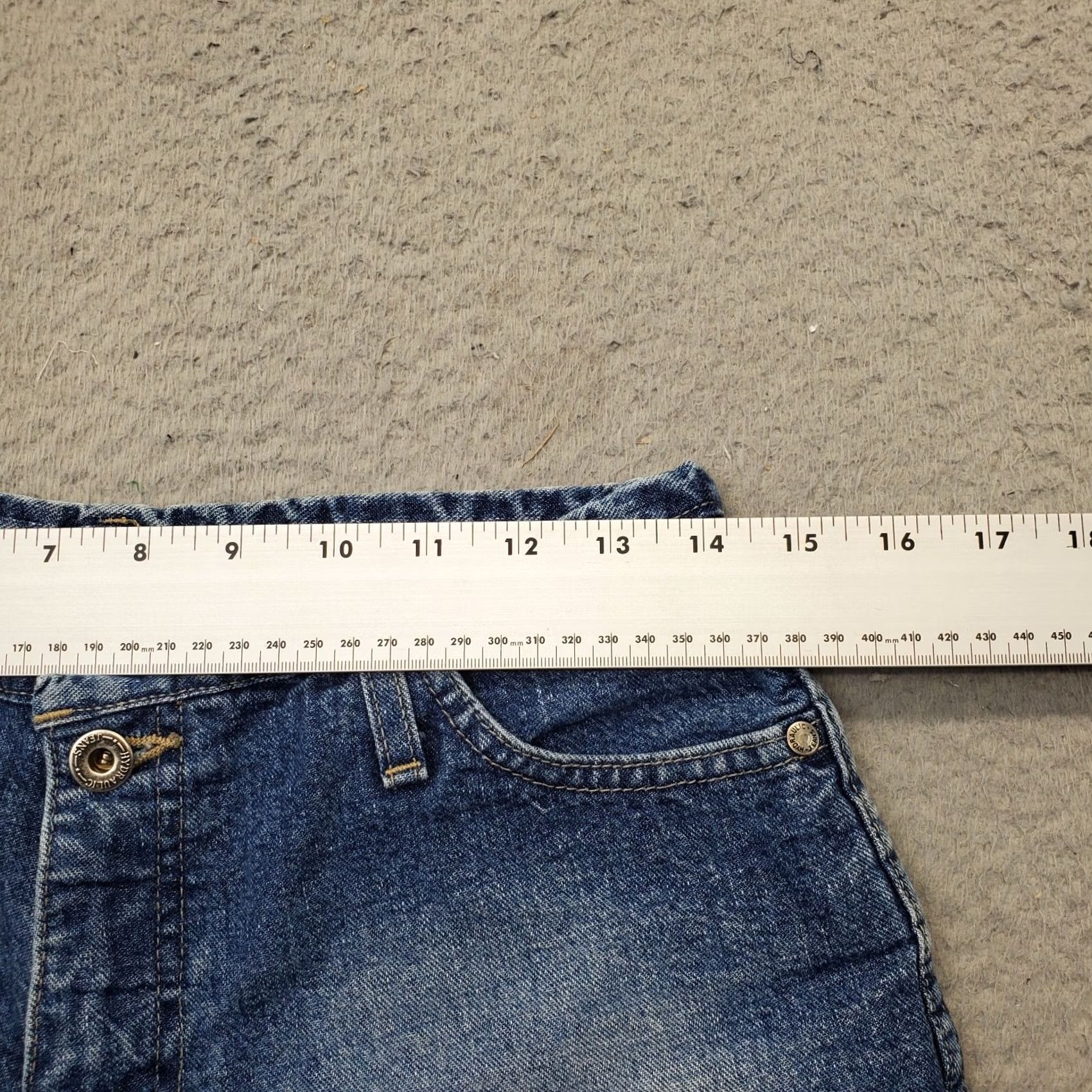 Vintage HYDRAULIC Jeans Chino Shorts Women's 5/6 Blue Denim Medium Wash 5-Pocket Design Size 27" / US 4 / IT 40 - 4 Thumbnail