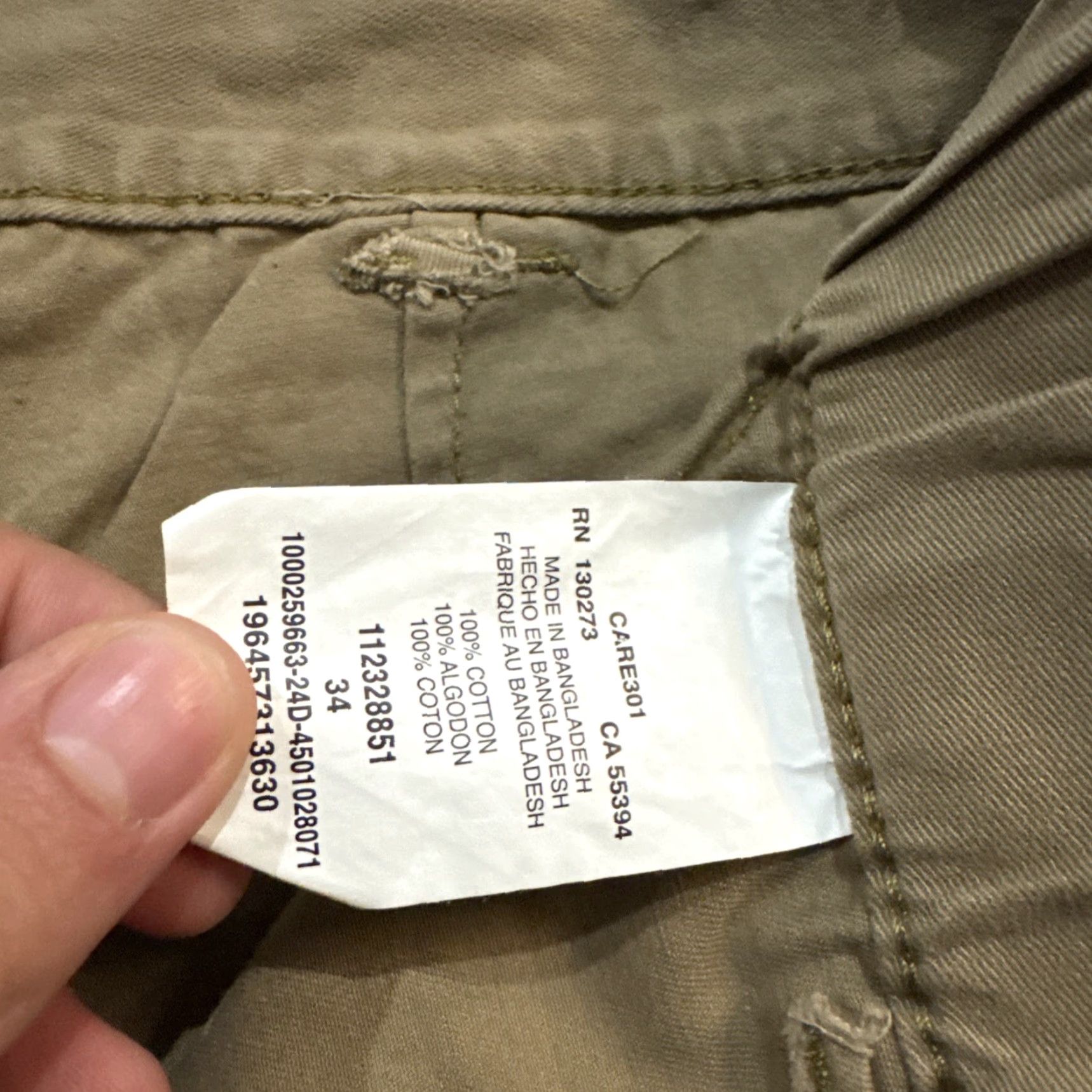 Lee VINTAGE Lee Cargo Shorts Men Beige 34 Stretch Waist 00’s Khaki Brown Y2K Rare Mens Size US 34 / EU 50 - 4 Thumbnail