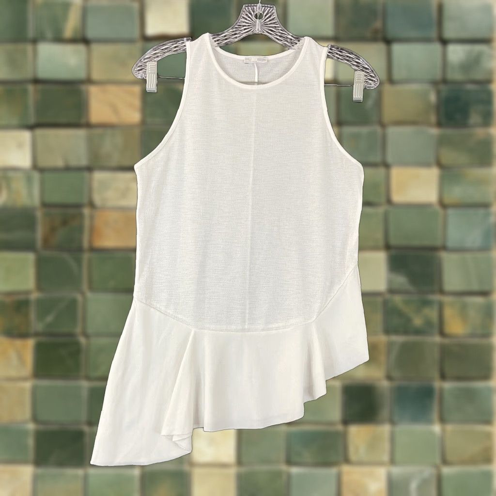 Zara VINTAGE Zara Tank Blouse Women's Small Sleeveless White Casual Top Size S / US 4 / IT 40 - 1 Thumbnail