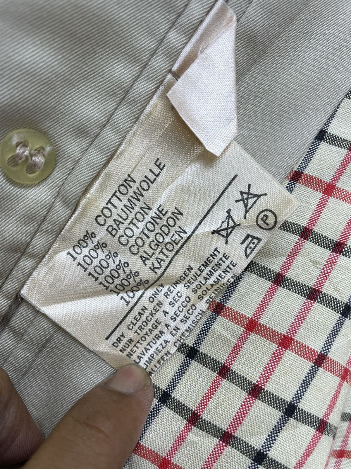 Aquascutum × Designer × Other 💥Aquascutum Trench Coat Checked Lining Jacket Size US M / EU 48-50 / 2 - 7 Thumbnail