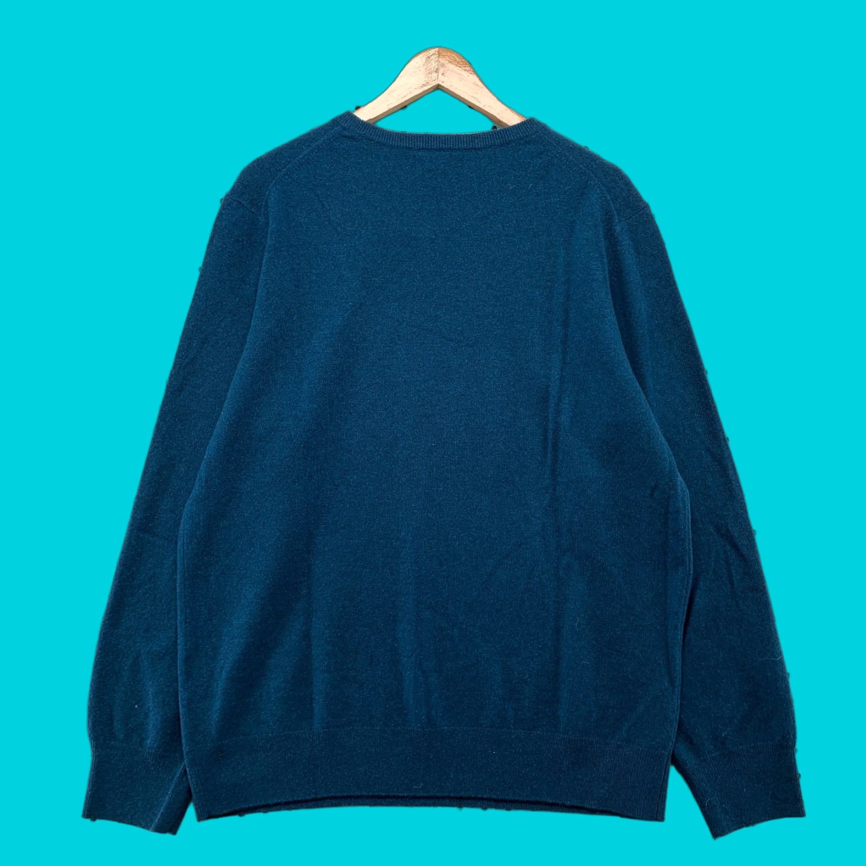 Naadam 100% Cashmere Sweater Mens XL Blue Crewneck Soft Cozy Business Work Shirt