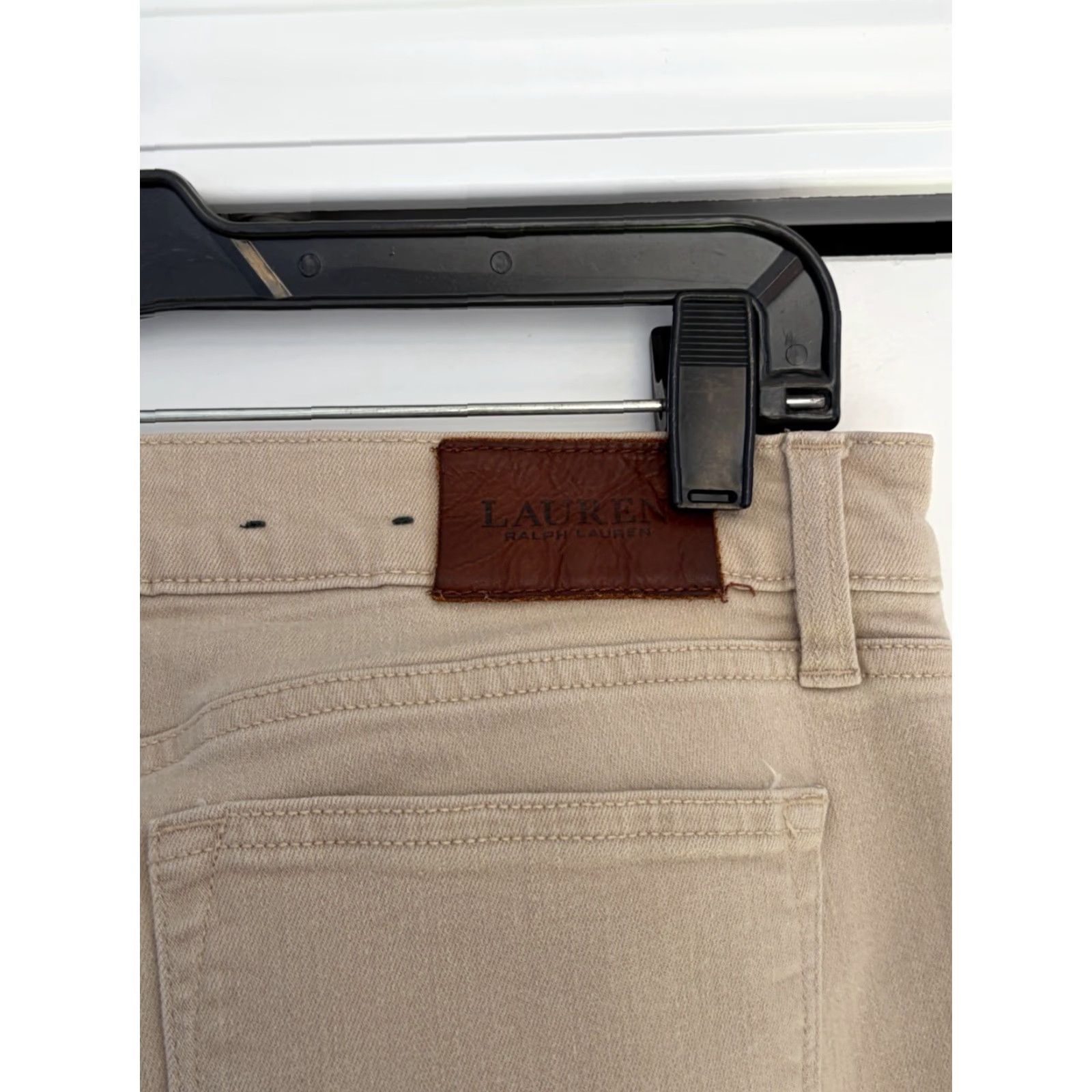Ralph Lauren Lauren Ralph Lauren Jeans Womens Modern Straight Leg Denim Beige sz 8 Size 30" / US 8 / IT 44 - 6 Thumbnail