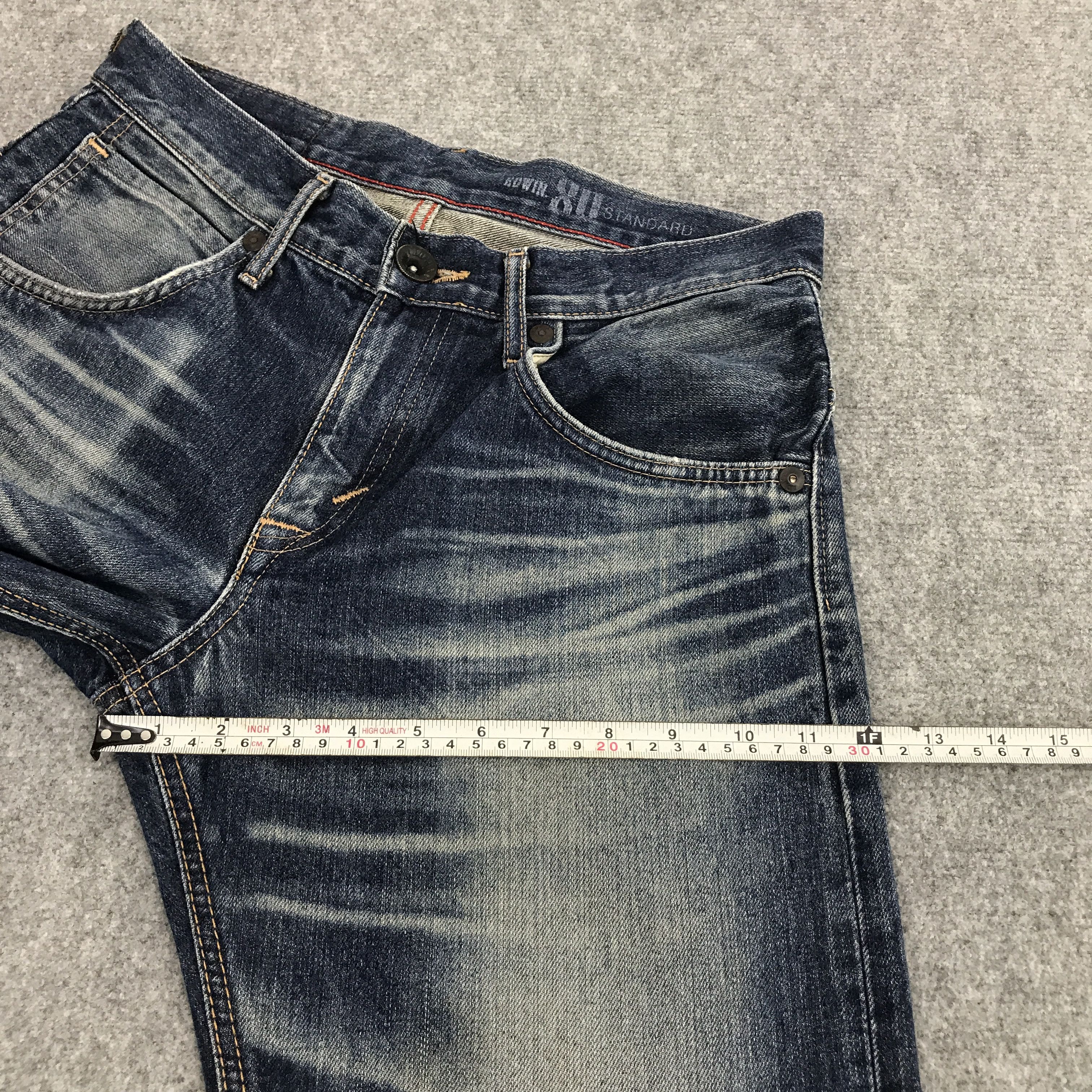 Japanese Brand Denim faded Edwin Japan distressed jean pants Size US 30 / EU 46 - 11 Thumbnail