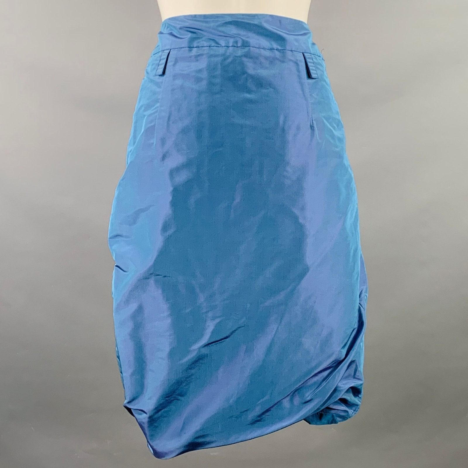 Other PAUW Size S Powder Blue Taffeta Bubble Hem Skirt Size 27" / US 4 / IT 40 - 2 Thumbnail