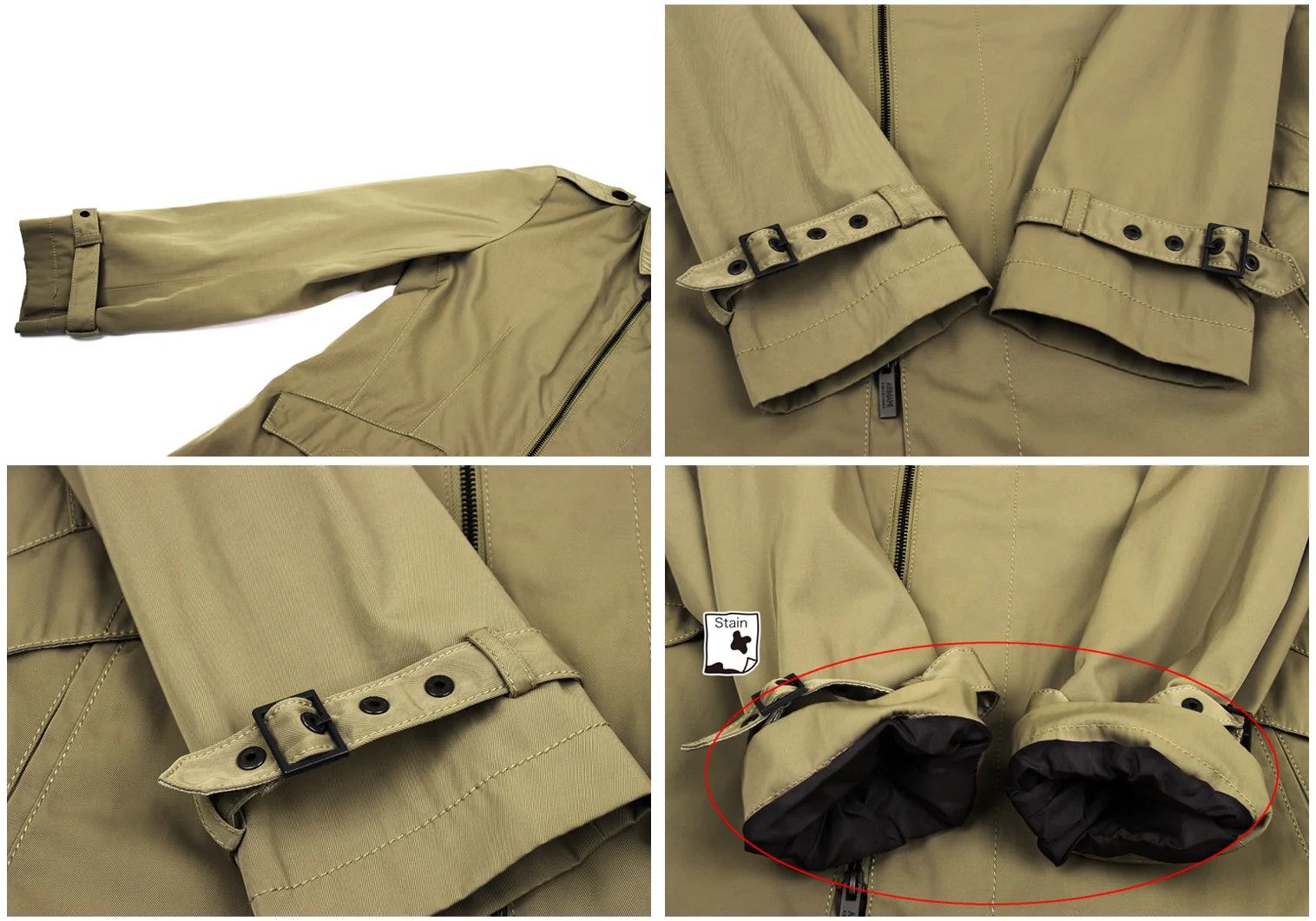 Armani Collezioni Zip Coat in Beige Size 50 Size US XXS / EU 40 - 4 Thumbnail