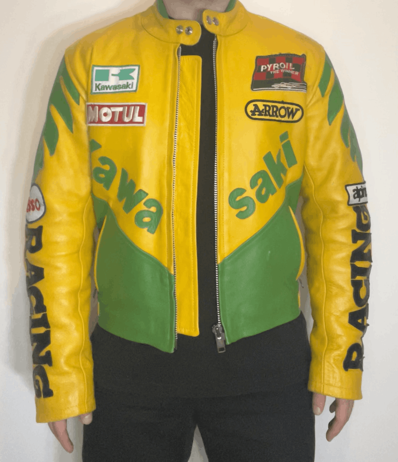 Other Vintage Kawasaki Racing Leather Moto Jacket Brazil Size US S / EU 44-46 / 1 - 10 Thumbnail