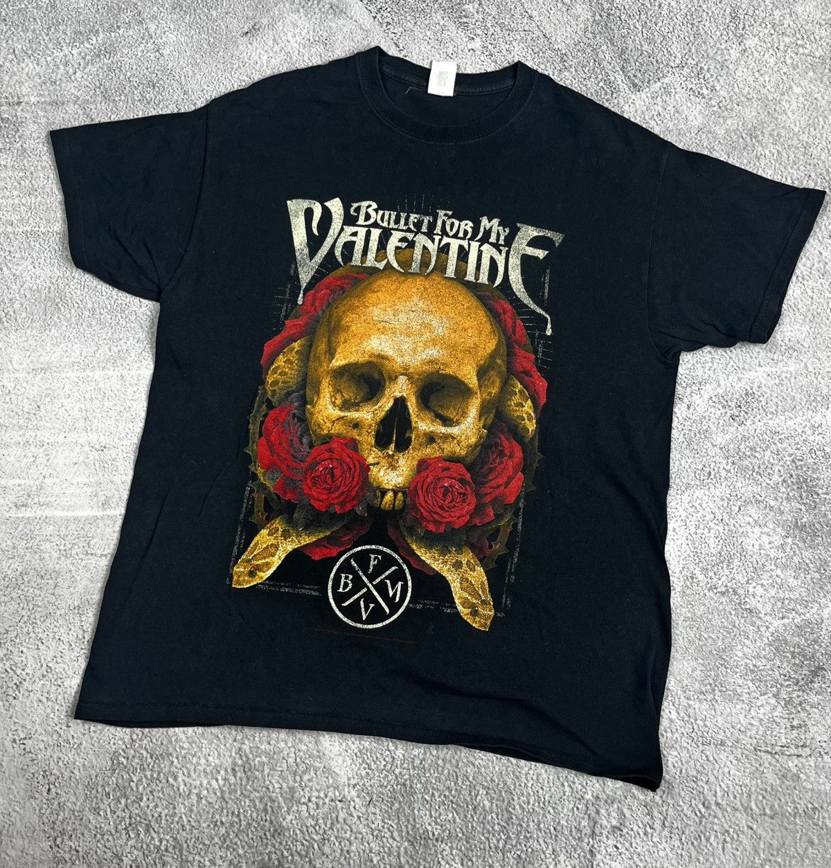 Band Tees Gildan Bullet for My Valentine Skull Vintage Rock Rocker Size US L / EU 52-54 / 3 - 1 Thumbnail