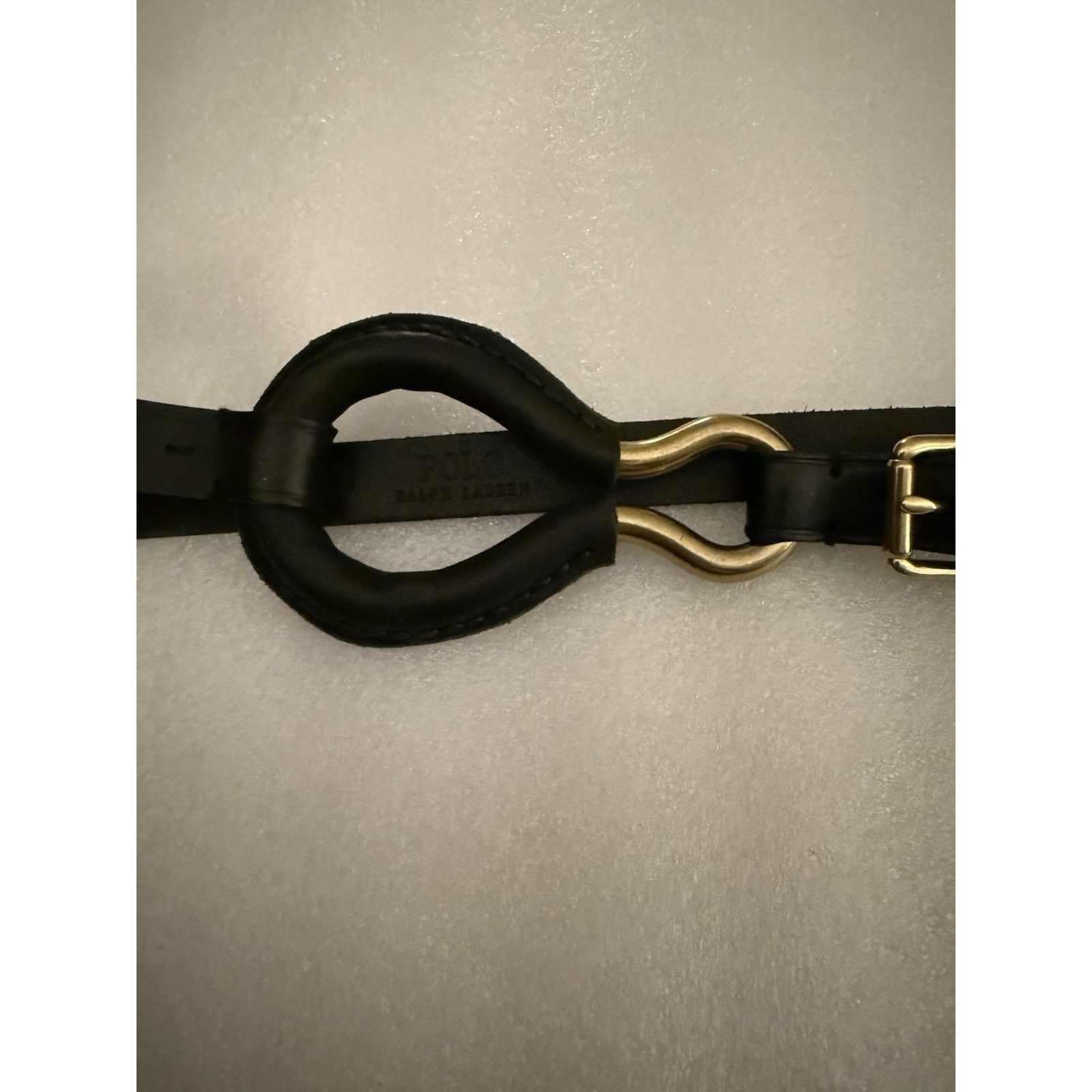 NWT Ralph Lauren Tri Strap Leather D Ring Equestrian Belt Brown Brass Gold 1X Tri-Strap O-Ring Rope & Leather Belt for Women | Ralph  main image 2