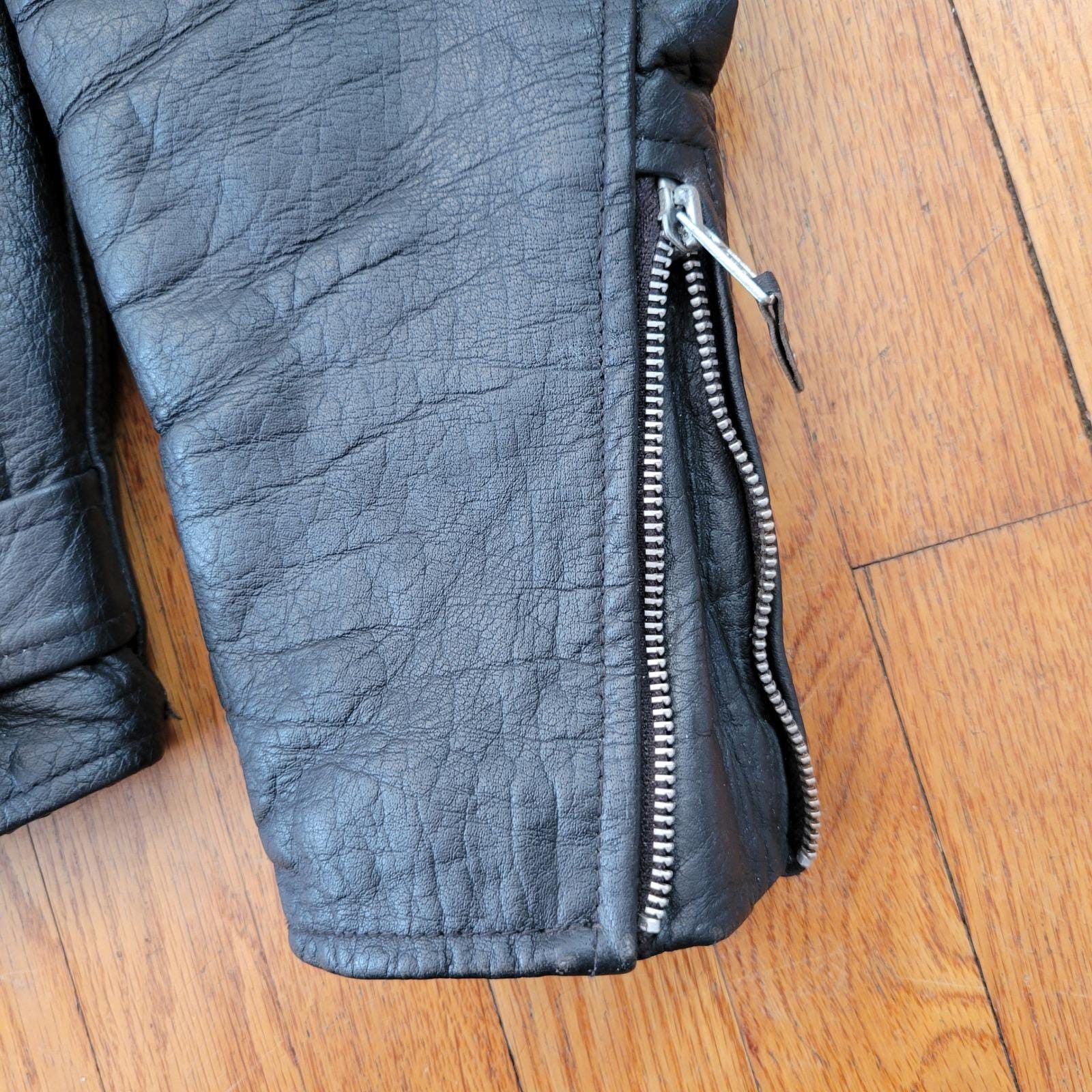 Other Leather Motorcycle Jacket M Black Thinsulate Lined Bomber Size US M / EU 48-50 / 2 - 10 Thumbnail