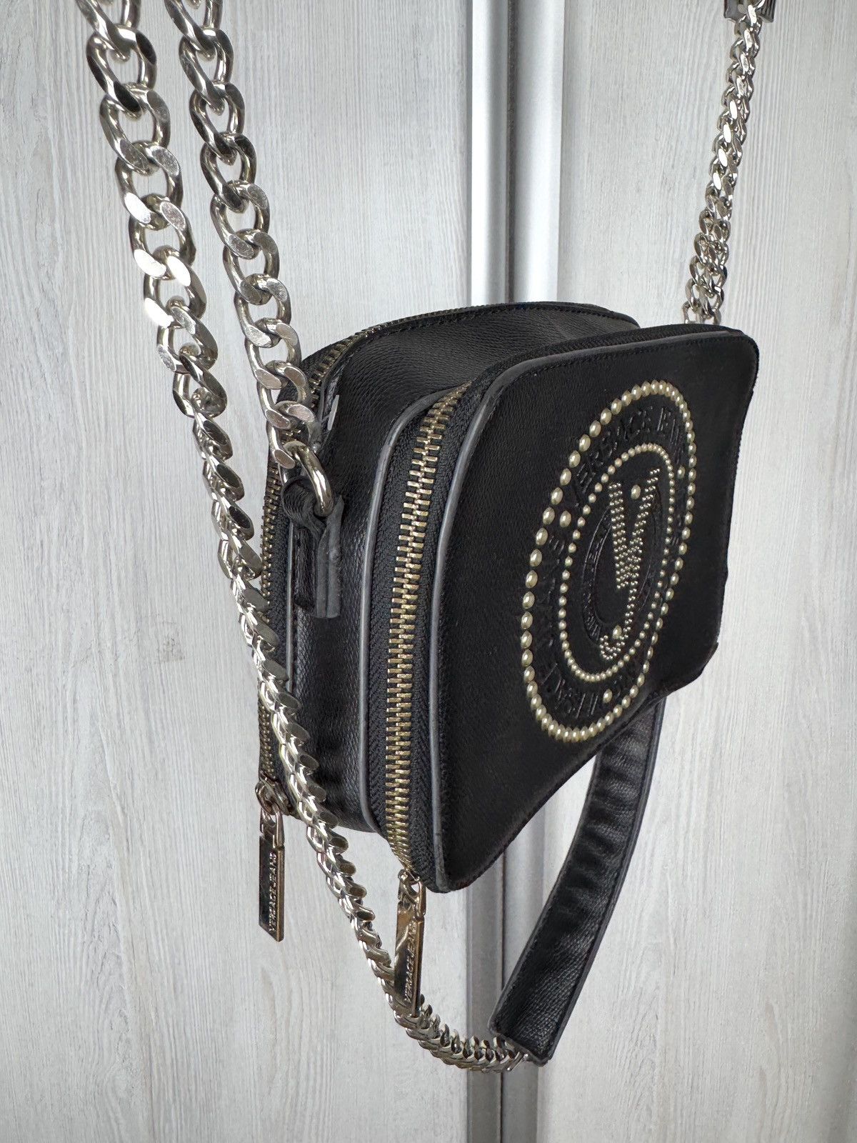 Versace Jeans Couture Versace Jeans Couture big logo faux leather clutch bag Size ONE SIZE - 5 Thumbnail