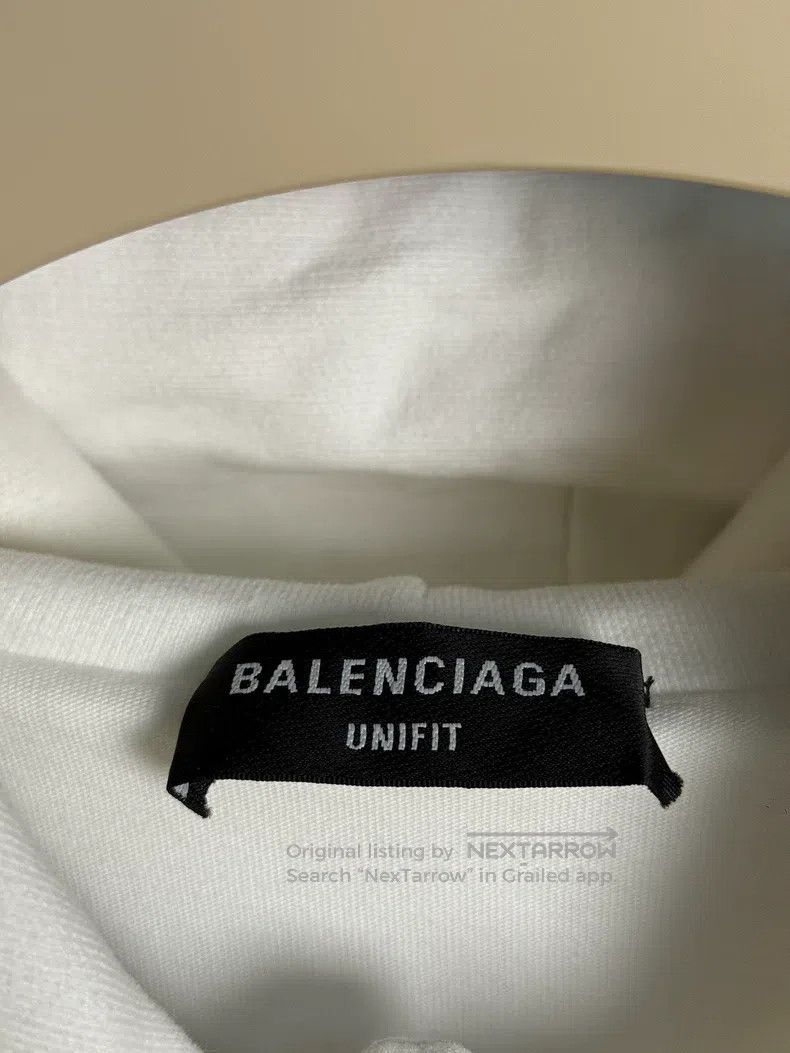 Balenciaga Balenciaga White Oversized Distressed Hoodie Size US XXS / EU 40 - 2 Thumbnail