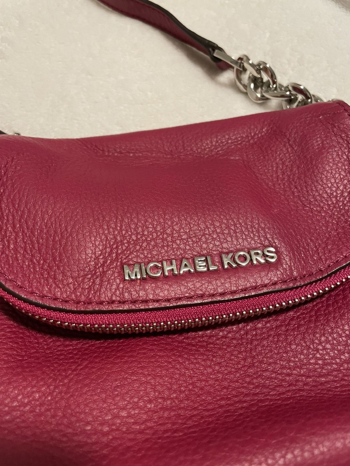 Michael Kors Michael Kors BEDFORD Deep Pink Cross Body Bag Size ONE SIZE - 8 Thumbnail