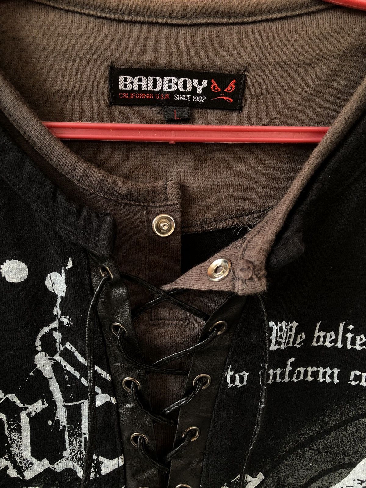 Japanese Brand Vintage BAD BOY Punk Gothic Double Layer Collar Size US L / EU 52-54 / 3 - 8 Thumbnail