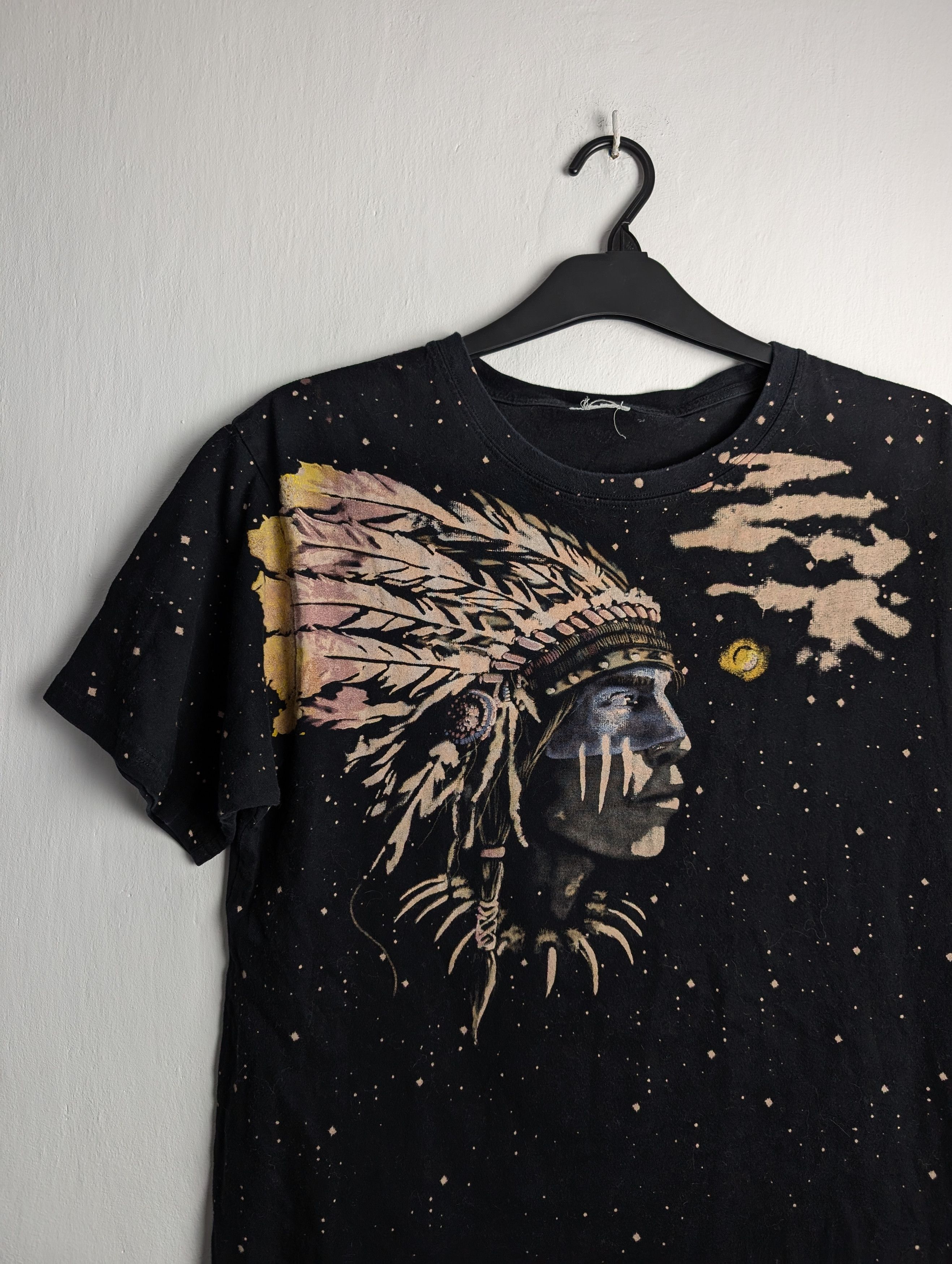 Vintage Vintage Native American Chief Galaxy All Overprint T-shirt Size US M / EU 48-50 / 2 - 2 Thumbnail