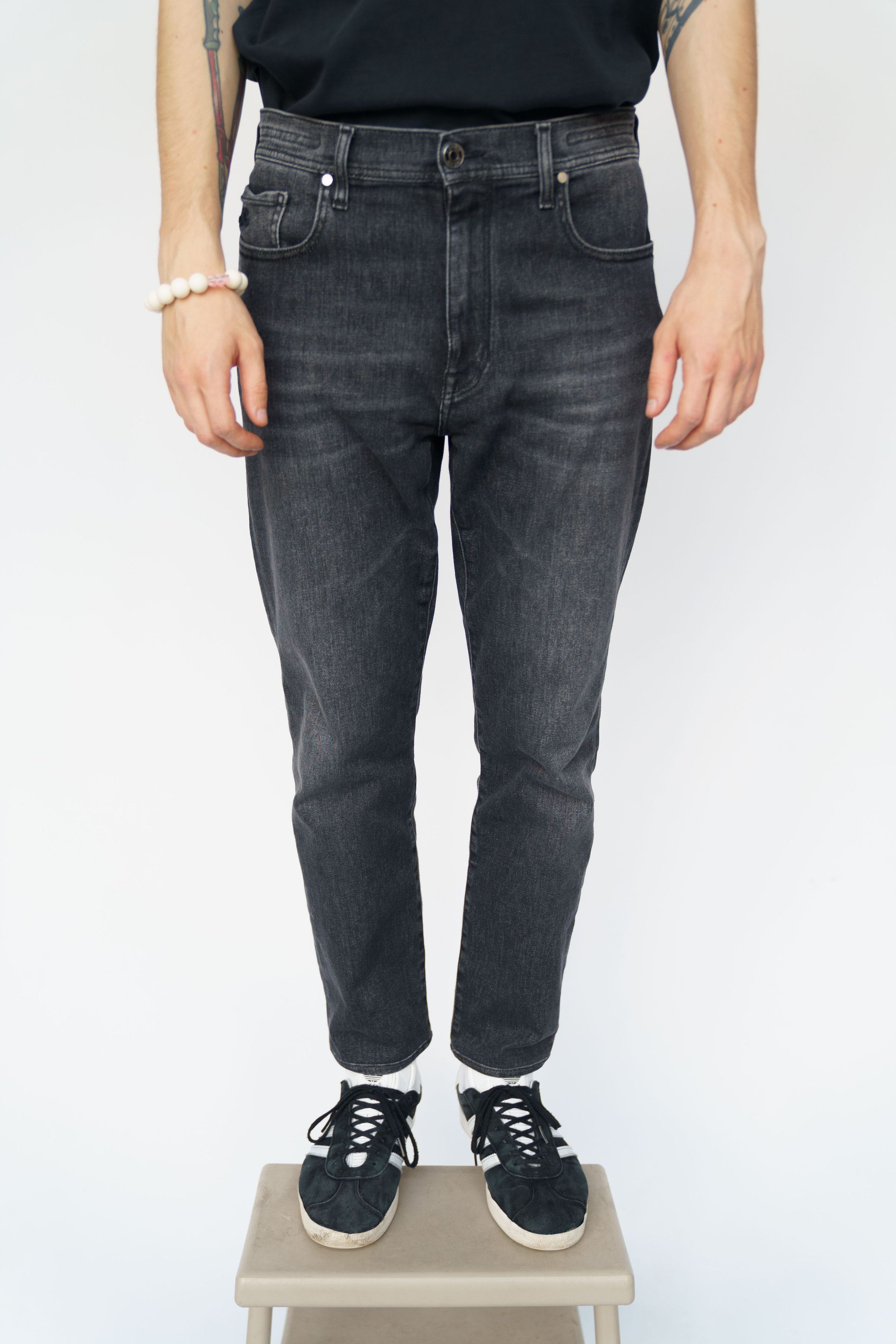 image of Jacob Cohen Faded Gray Jeans in Grey, Men's (Size 32)