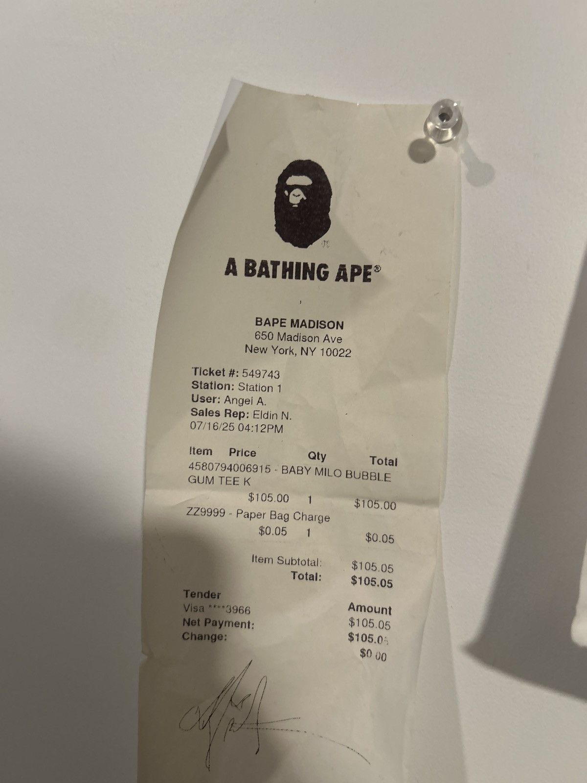 Bape Baby milo tee Size US XXS / EU 40 - 4 Thumbnail
