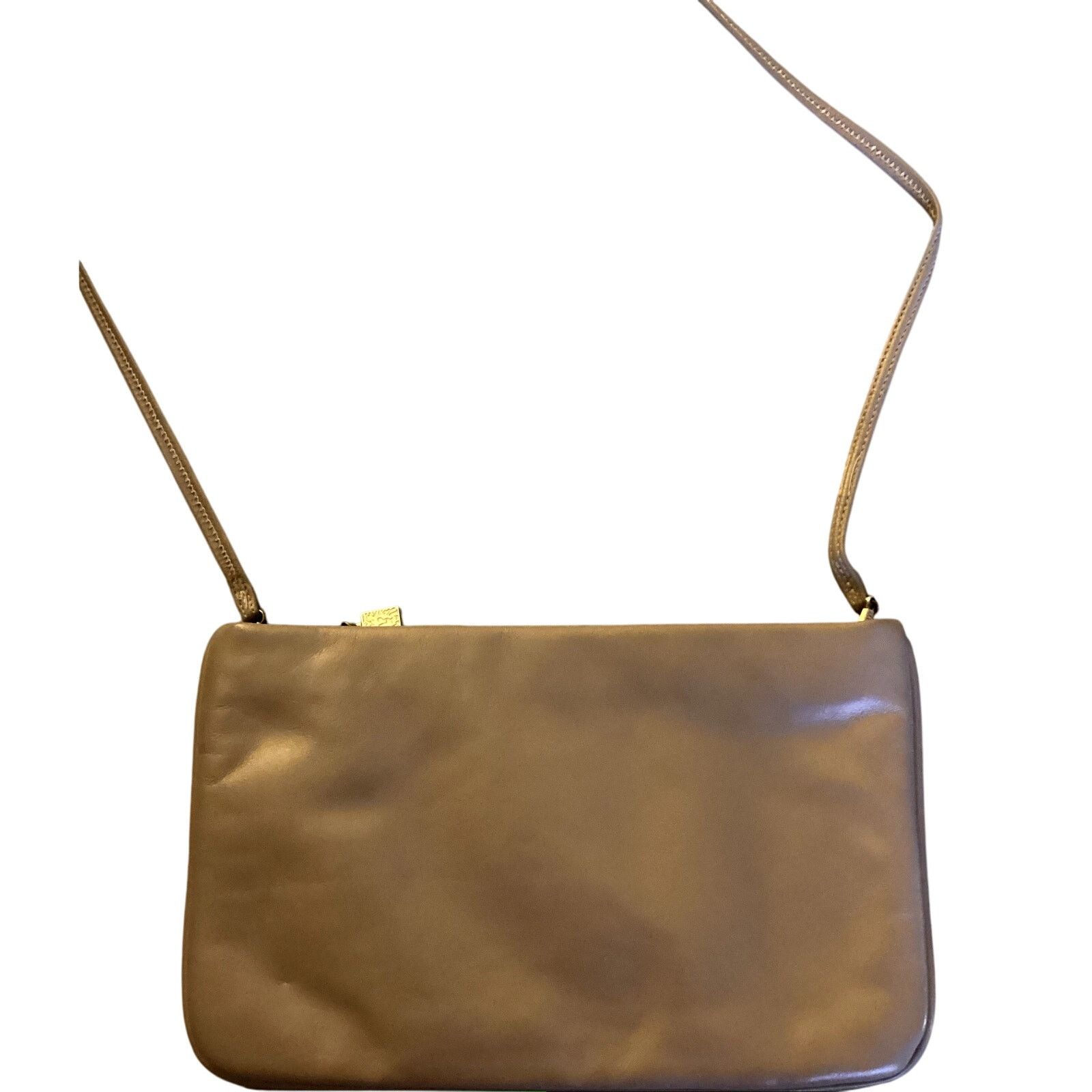 Anne Klein Vintage Anne Klein by Calderon Cream Leather Shoulder Bag Size ONE SIZE - 2 Thumbnail