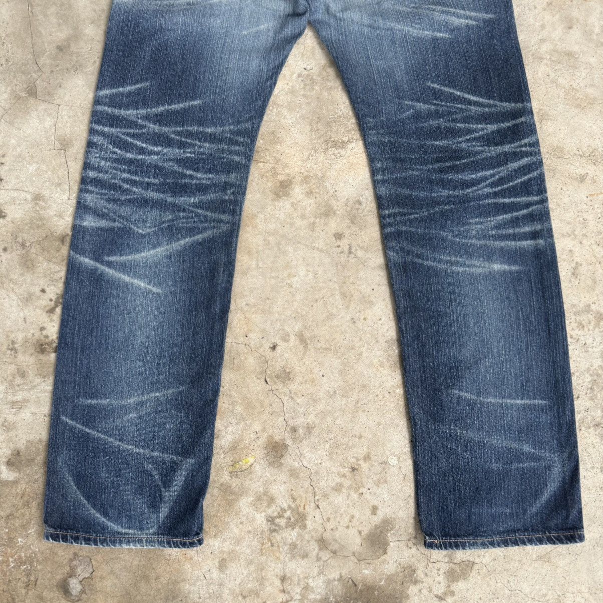 Edwin W34x33.5 Vintage Edwin Bush Pants Faded Ripped Denim Jean Size US 34 / EU 50 - 10 Thumbnail