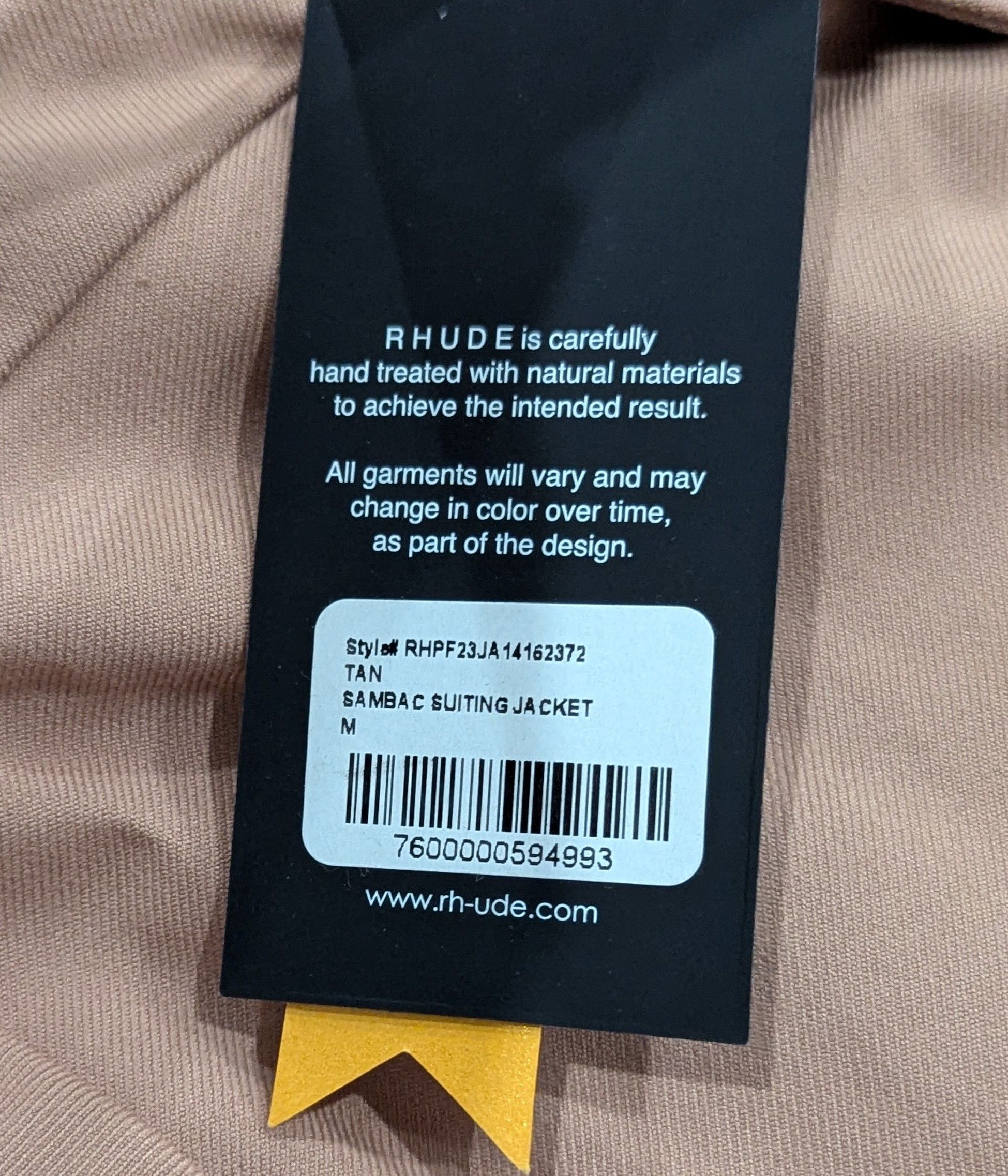 Rhude RHUDE "Sambac" Structured Jacket Tan Medium Size US M / EU 48-50 / 2 - 11 Thumbnail