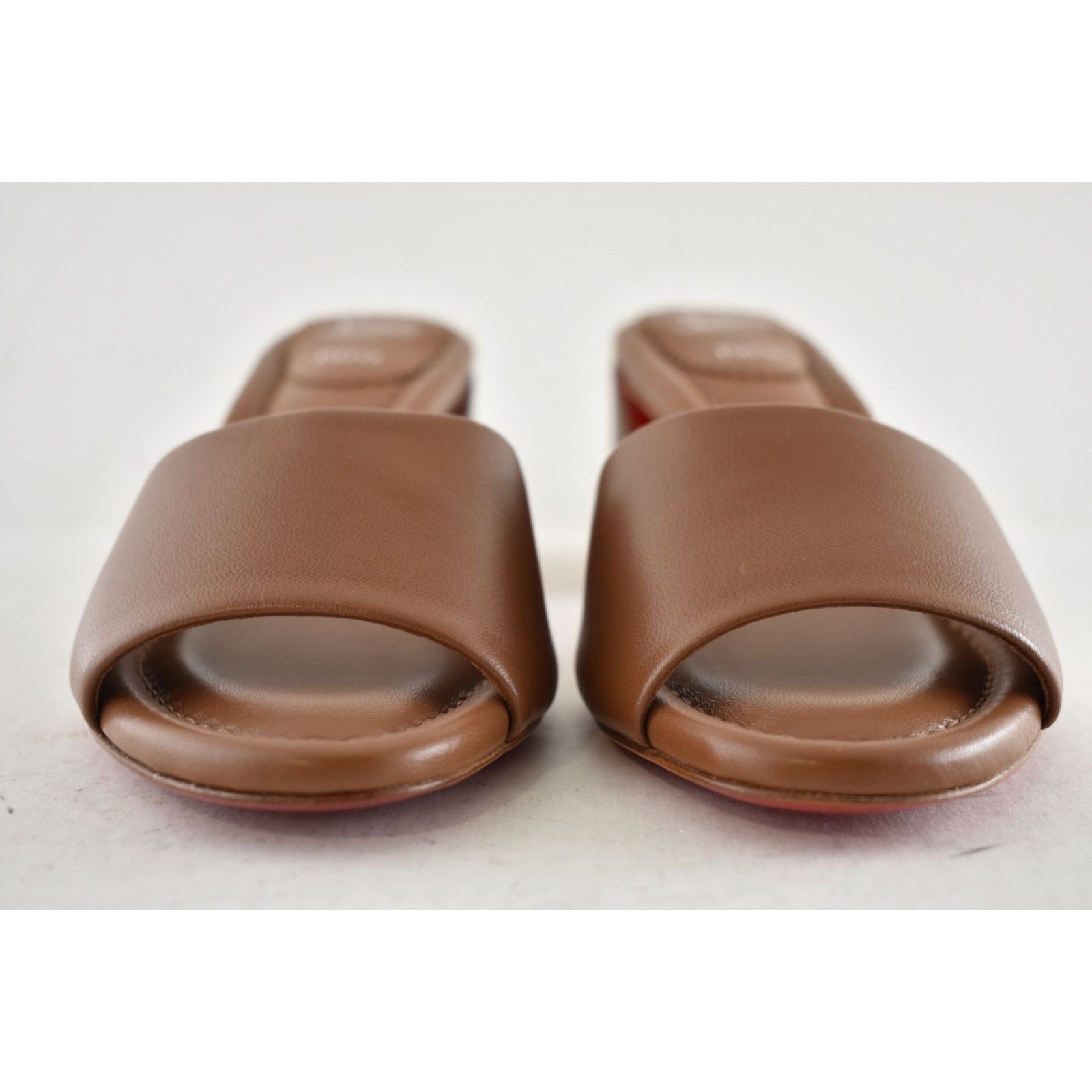 Christian Louboutin Christian Louboutin Jane Mule 55 Cuoio Low Block Heel 39.5 Size US 9.5 / IT 39.5 - 6 Thumbnail