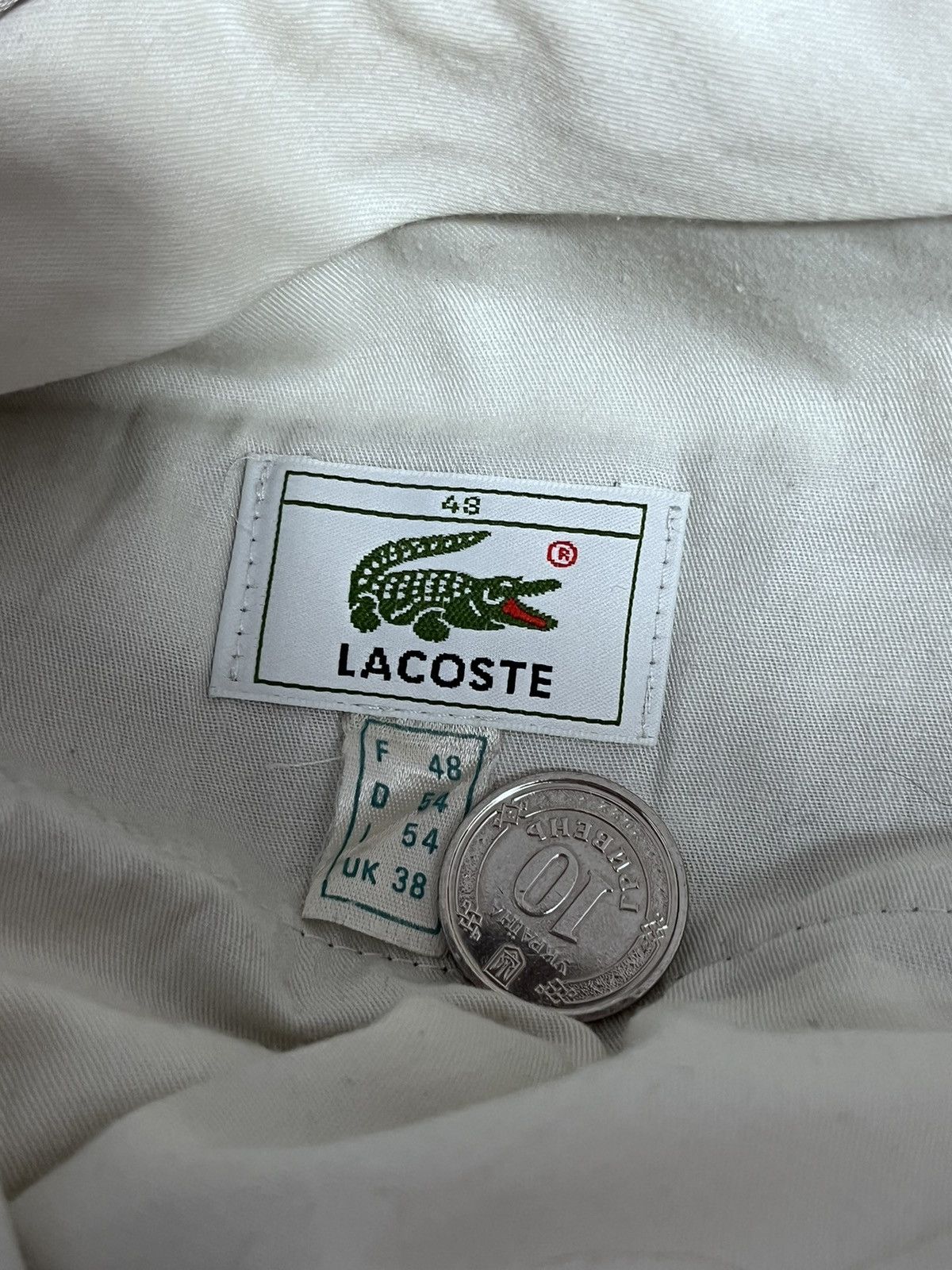 Lacoste × Vintage 💥Vintage 00s Lacoste Chemise Pants Size US 33 - 7 Thumbnail
