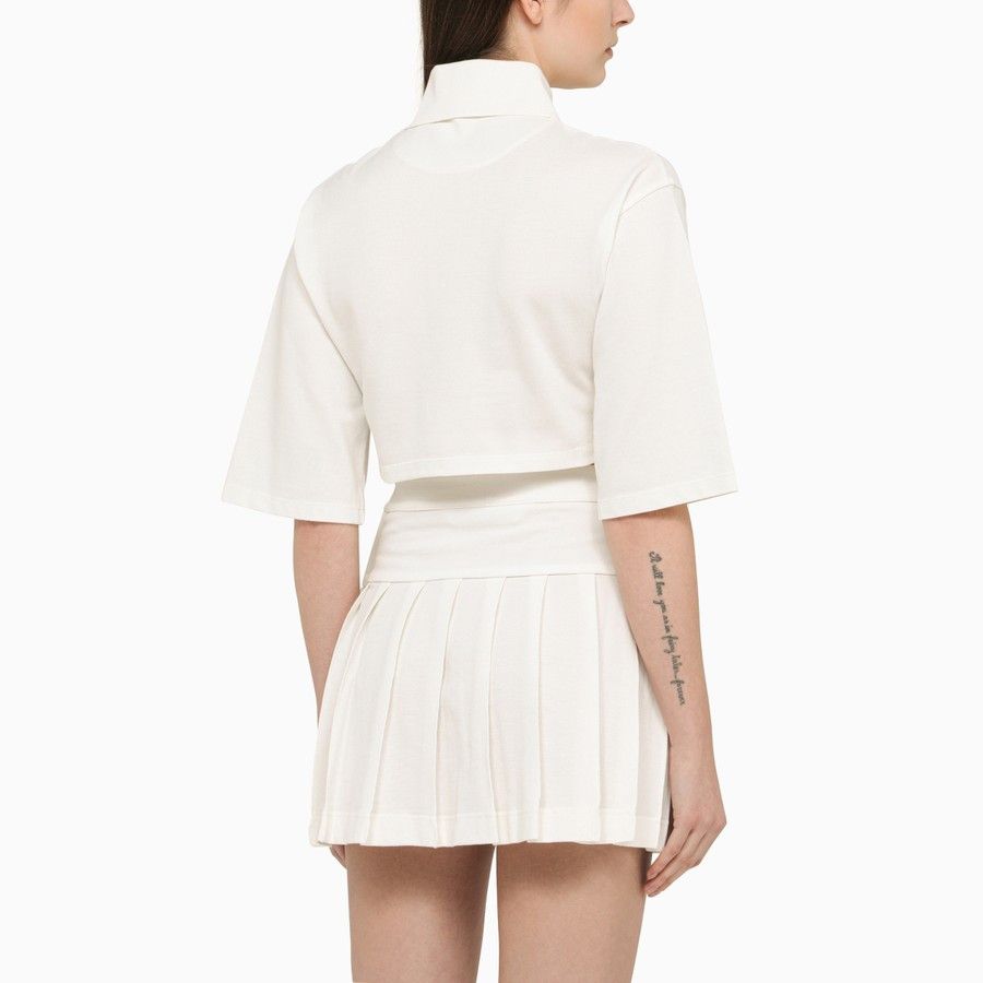 Palm Angels o1d2blof0924 Polos Shirt with Logo In White Size M / US 6-8 / IT 42-44 - 3 Thumbnail