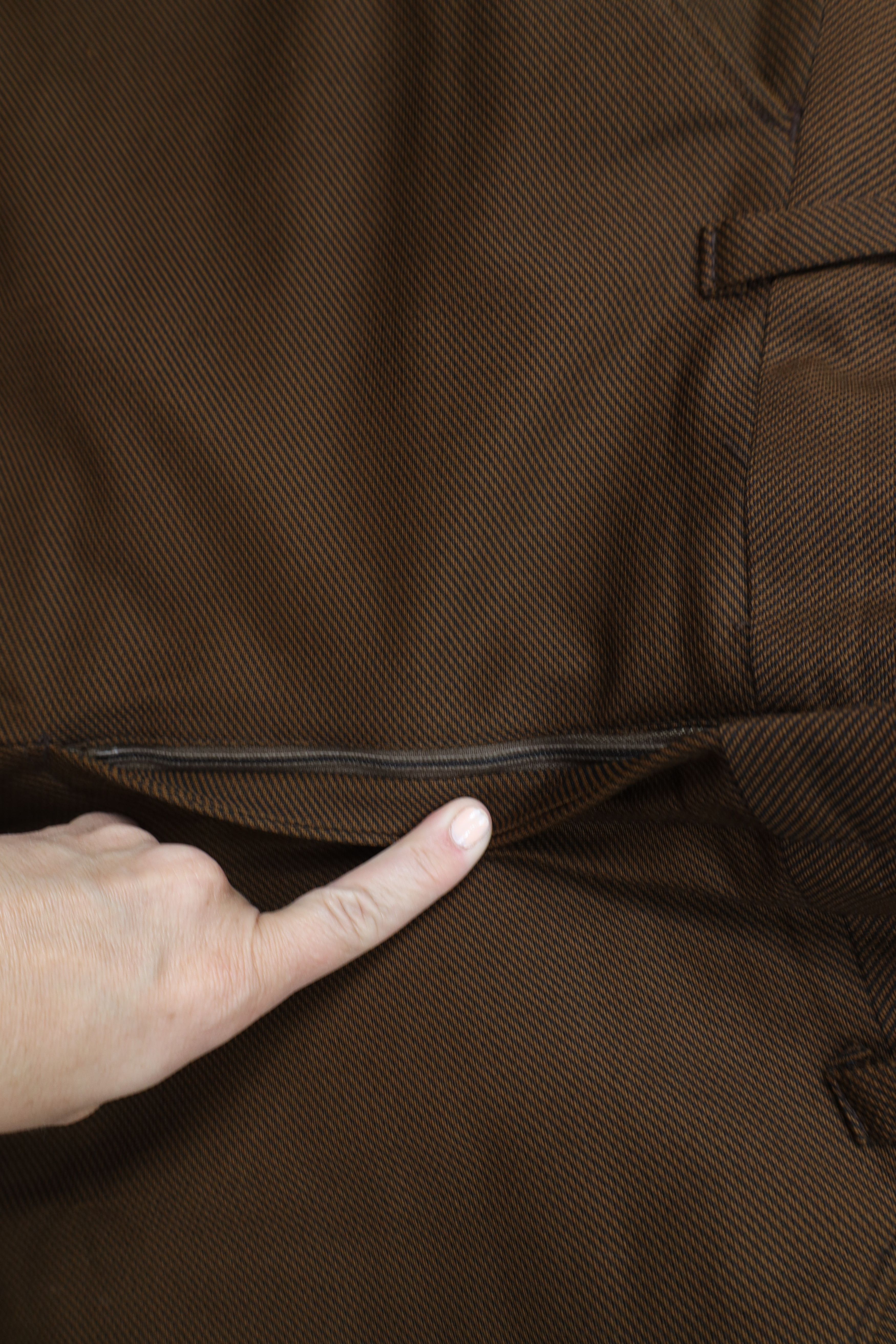 Vintage Vintage 70s Streetwear Bell Bottoms Chino Pants Brown USA Size US 38 / EU 54 - 5 Thumbnail