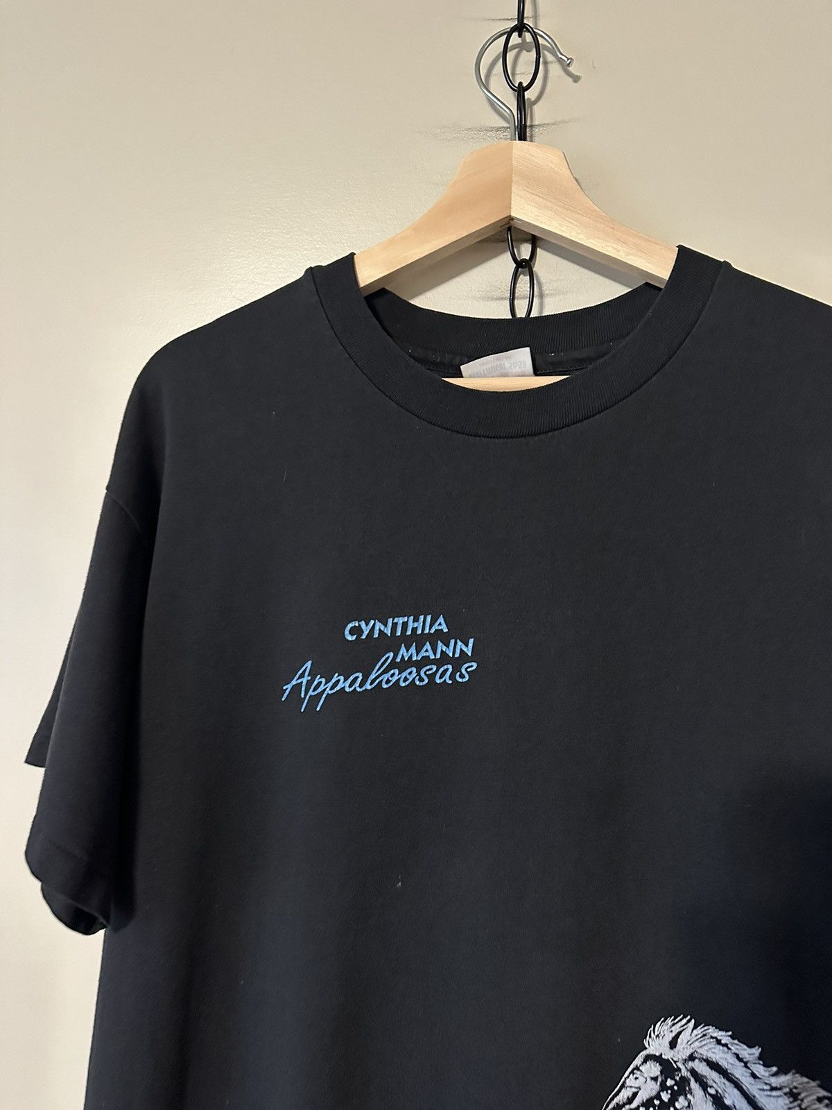 Vintage Vintage Cynthia Mann Appaloosas Horse Rodman T-shirt Size US L / EU 52-54 / 3 - 6 Thumbnail