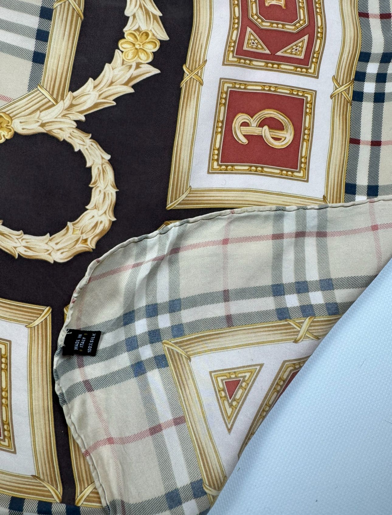 Burberry Burberry Nova Check Silk Scarf Size ONE SIZE - 7 Thumbnail