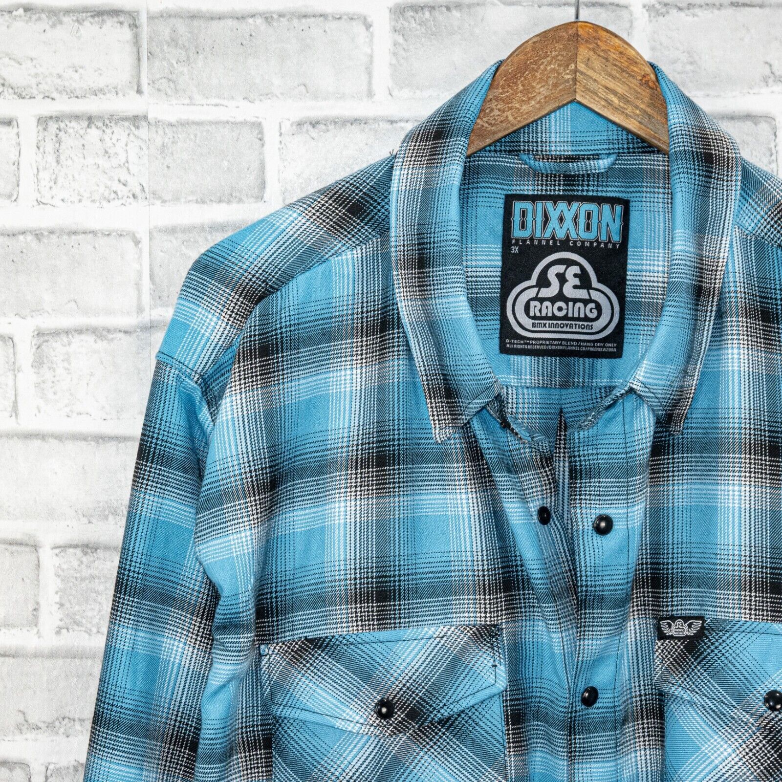 Dixxon DIXXON Flannel x SE Racing BMX Button up Flannel Shirt blue Size US XXL / EU 58 / 5 - 5 Thumbnail